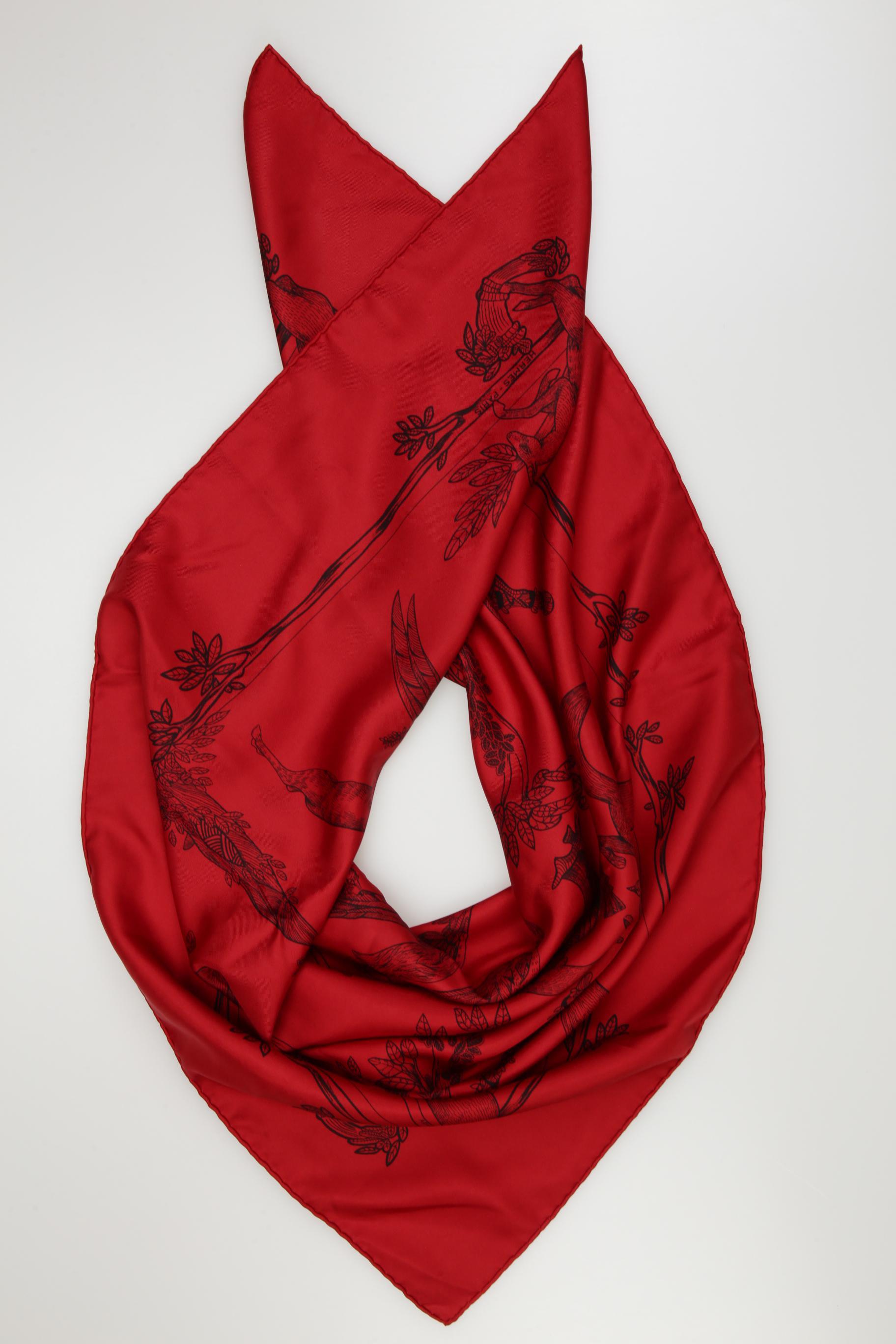 

Hermes Damen Schal, rot, Gr.