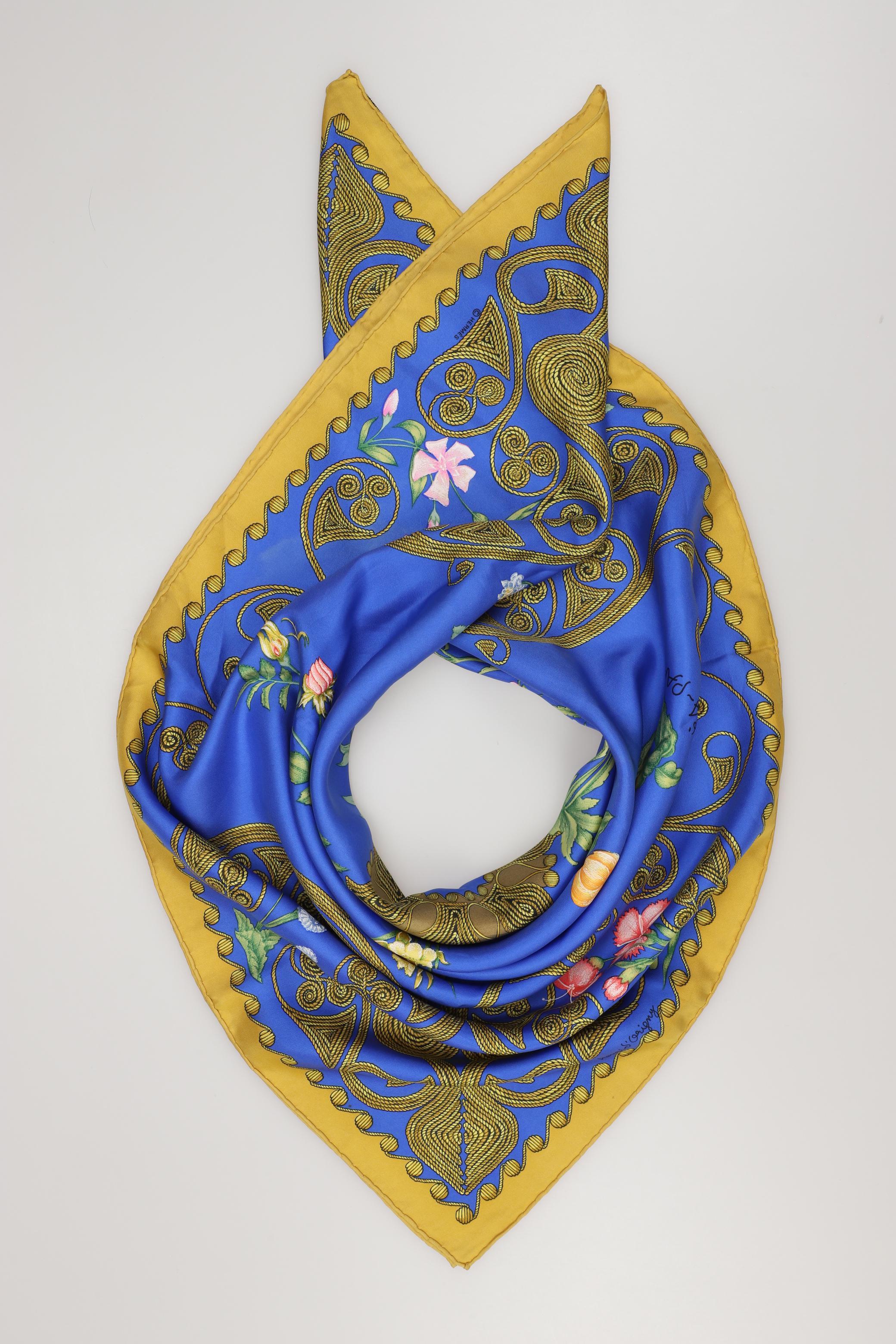 

Hermes Damen Schal, blau, Gr.