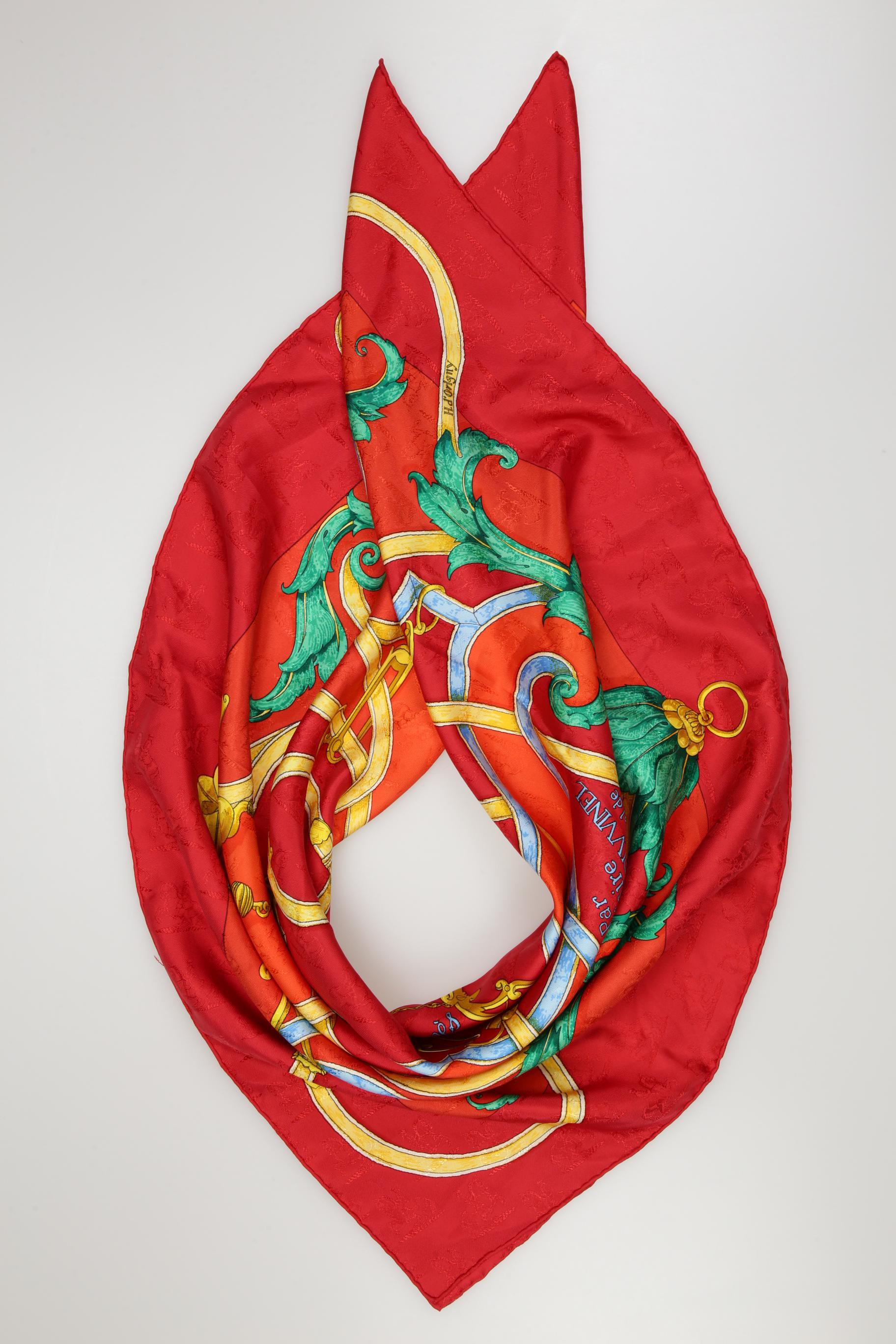 

Hermes Damen Schal, rot, Gr.