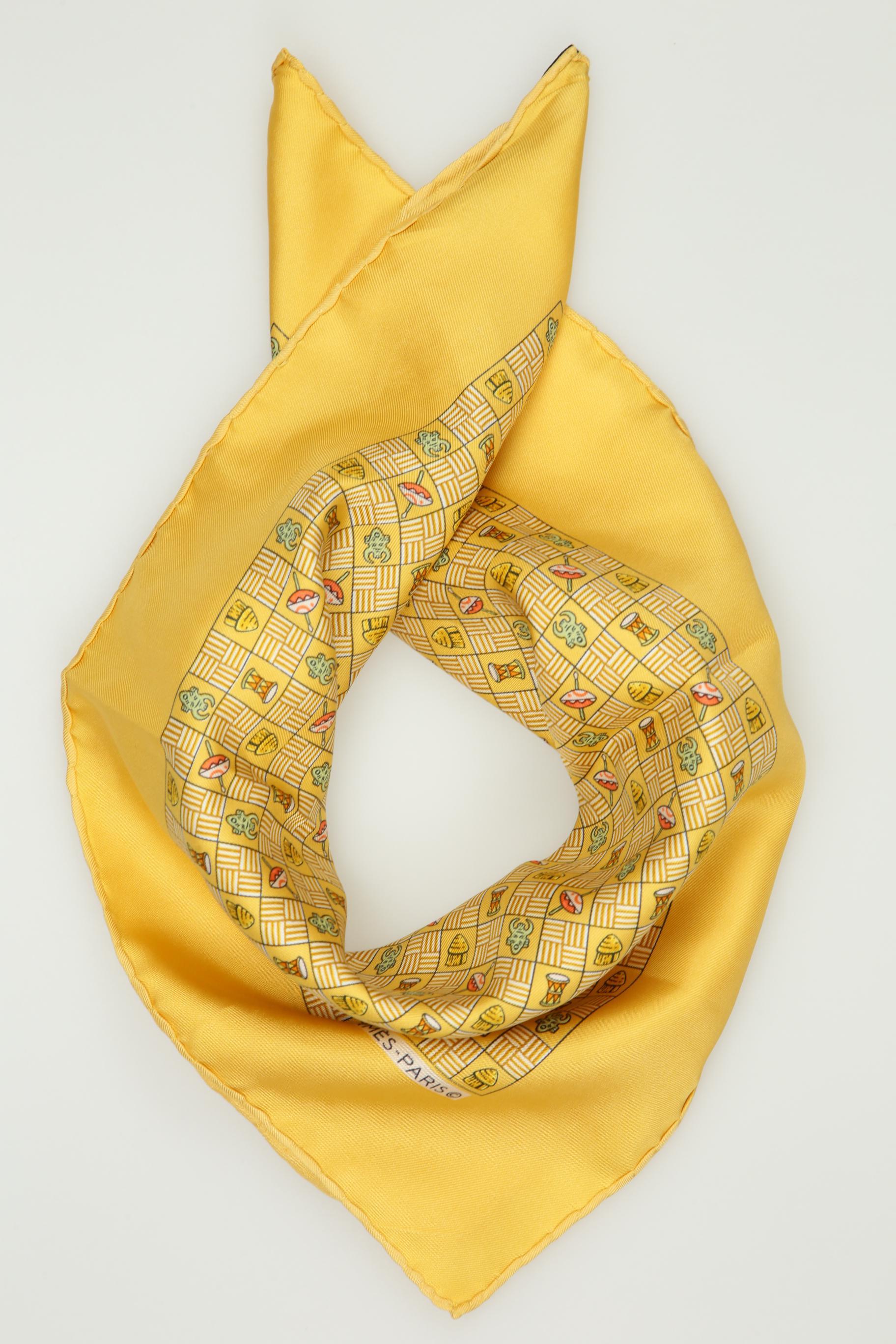 

Hermes Damen Schal, gelb, Gr.