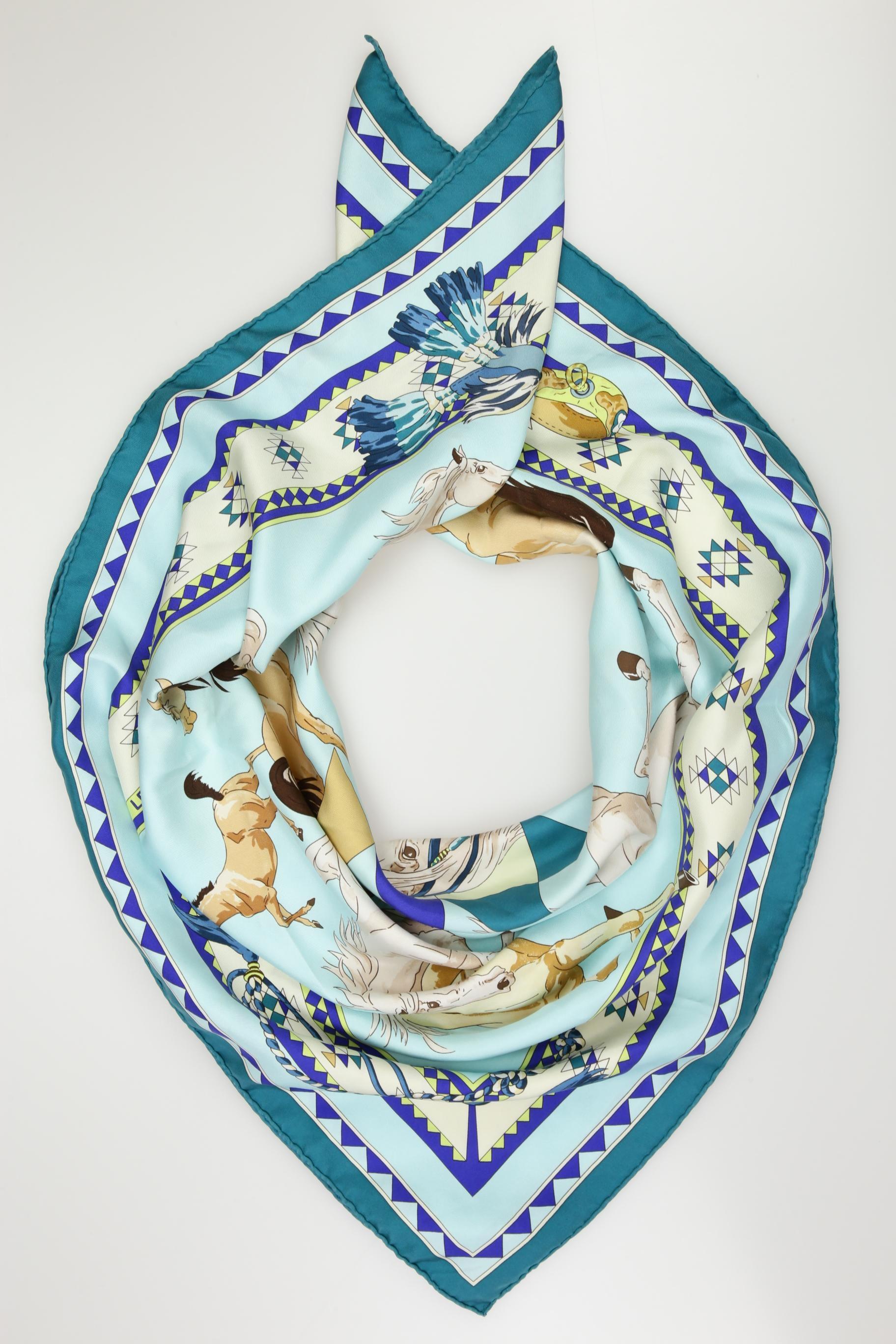 

Hermes Damen Schal, blau, Gr.