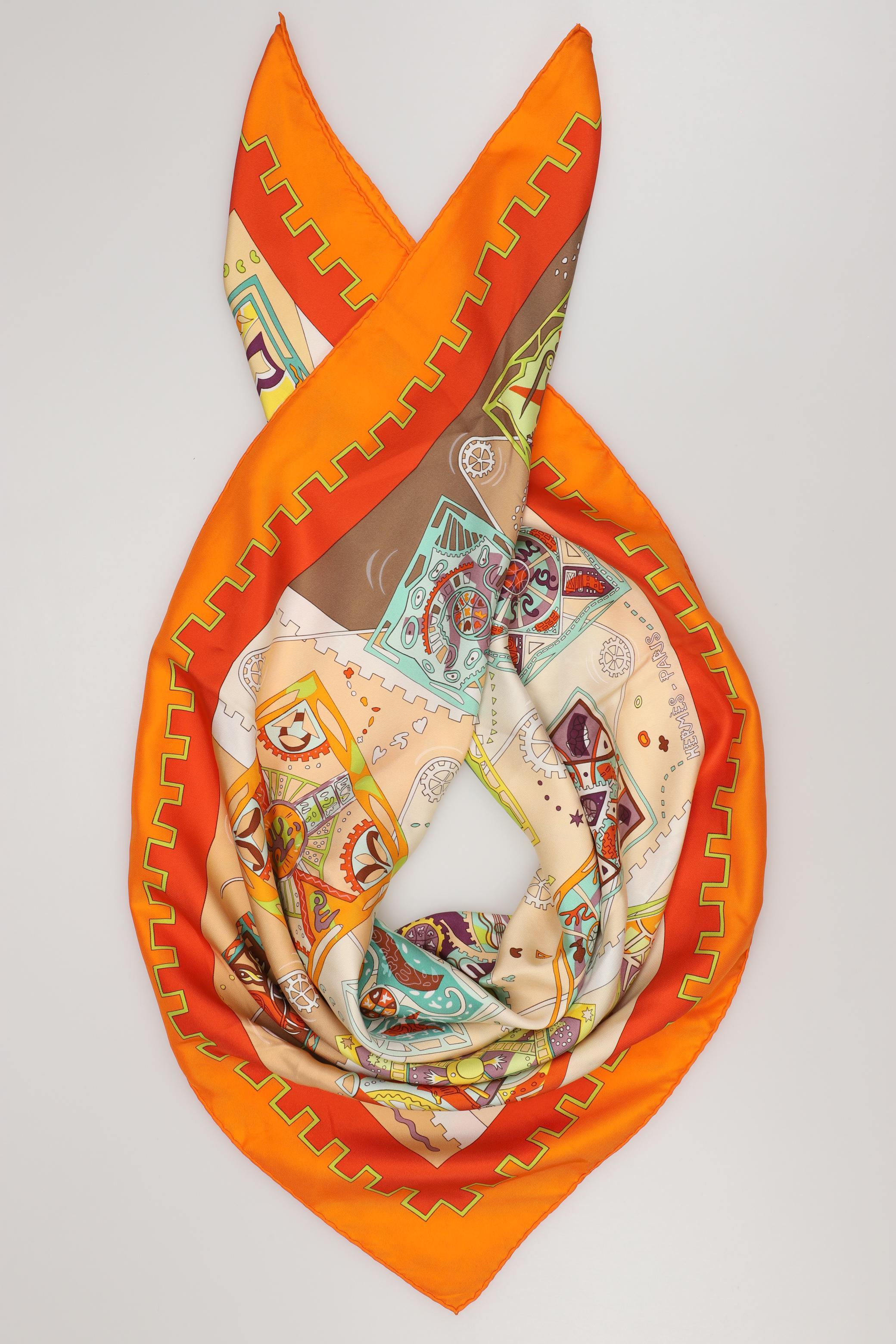 

Hermes Damen Schal, mehrfarbig