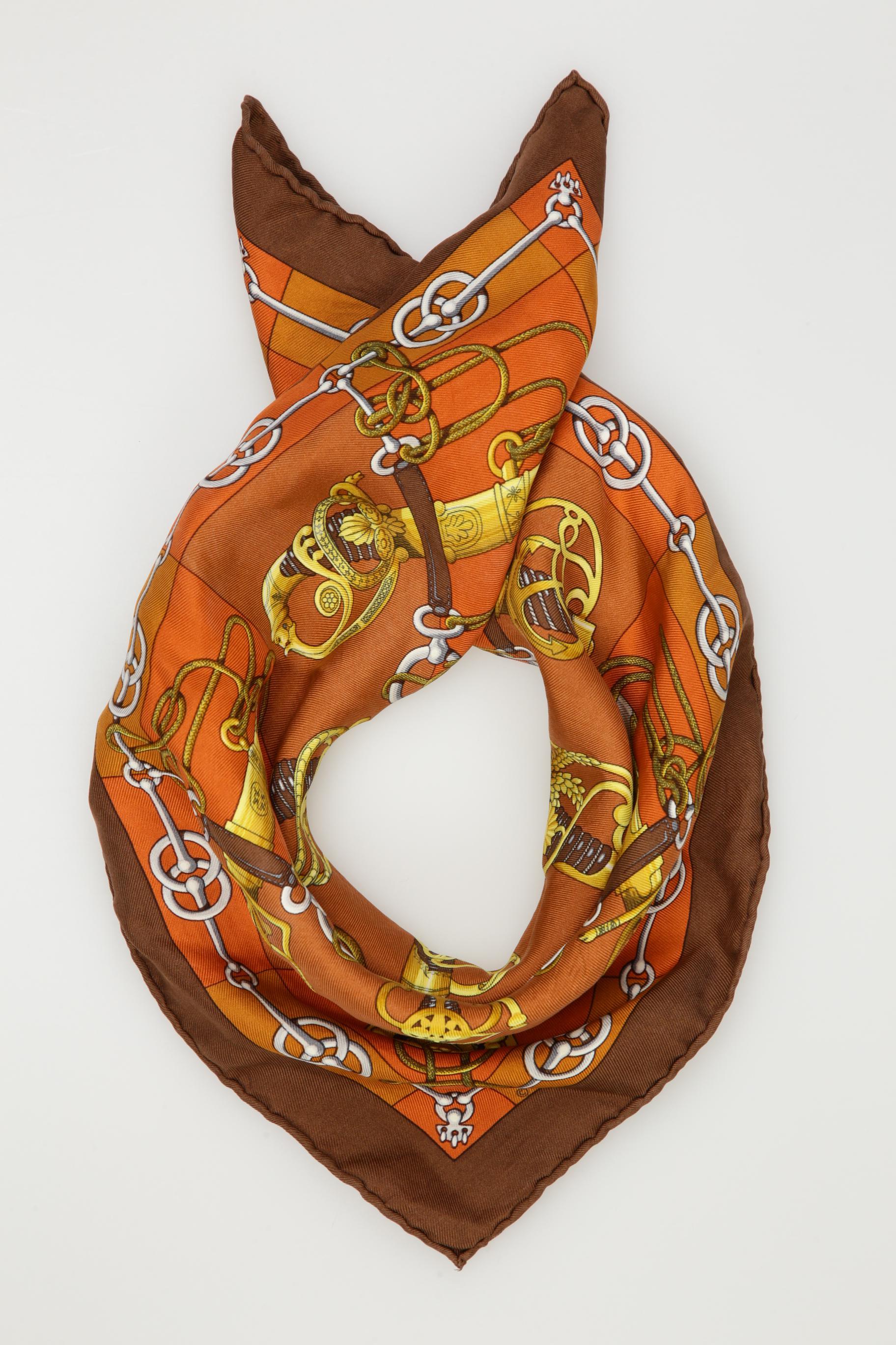 

Hermes Damen Schal, orange, Gr.