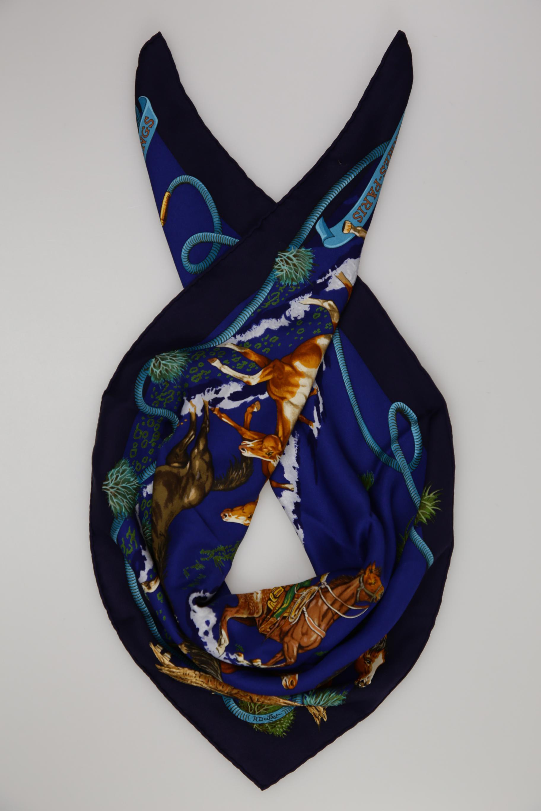 

Hermes Damen Schal, marineblau, Gr.