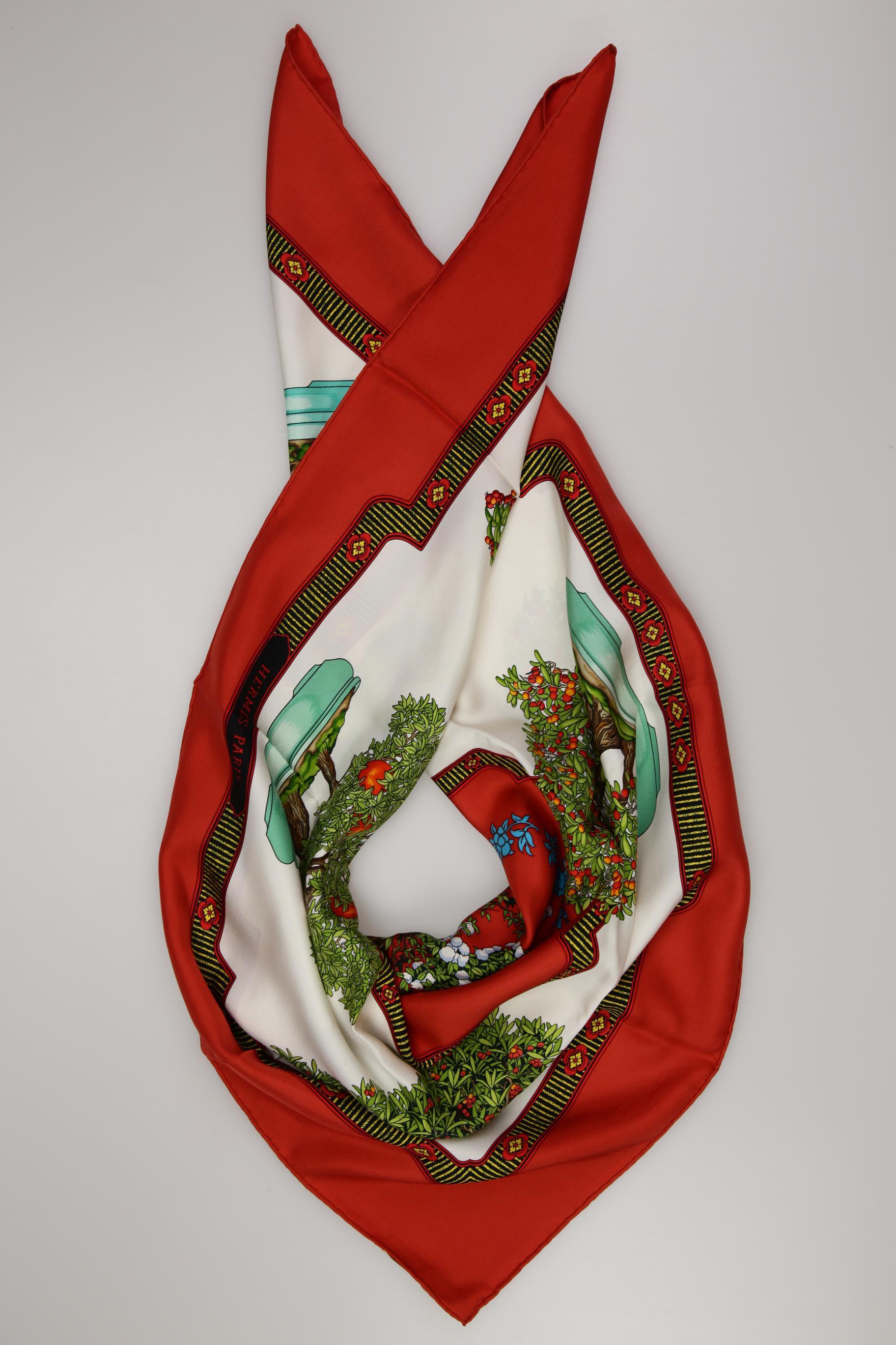 

Hermes Damen Schal, rot, Gr.