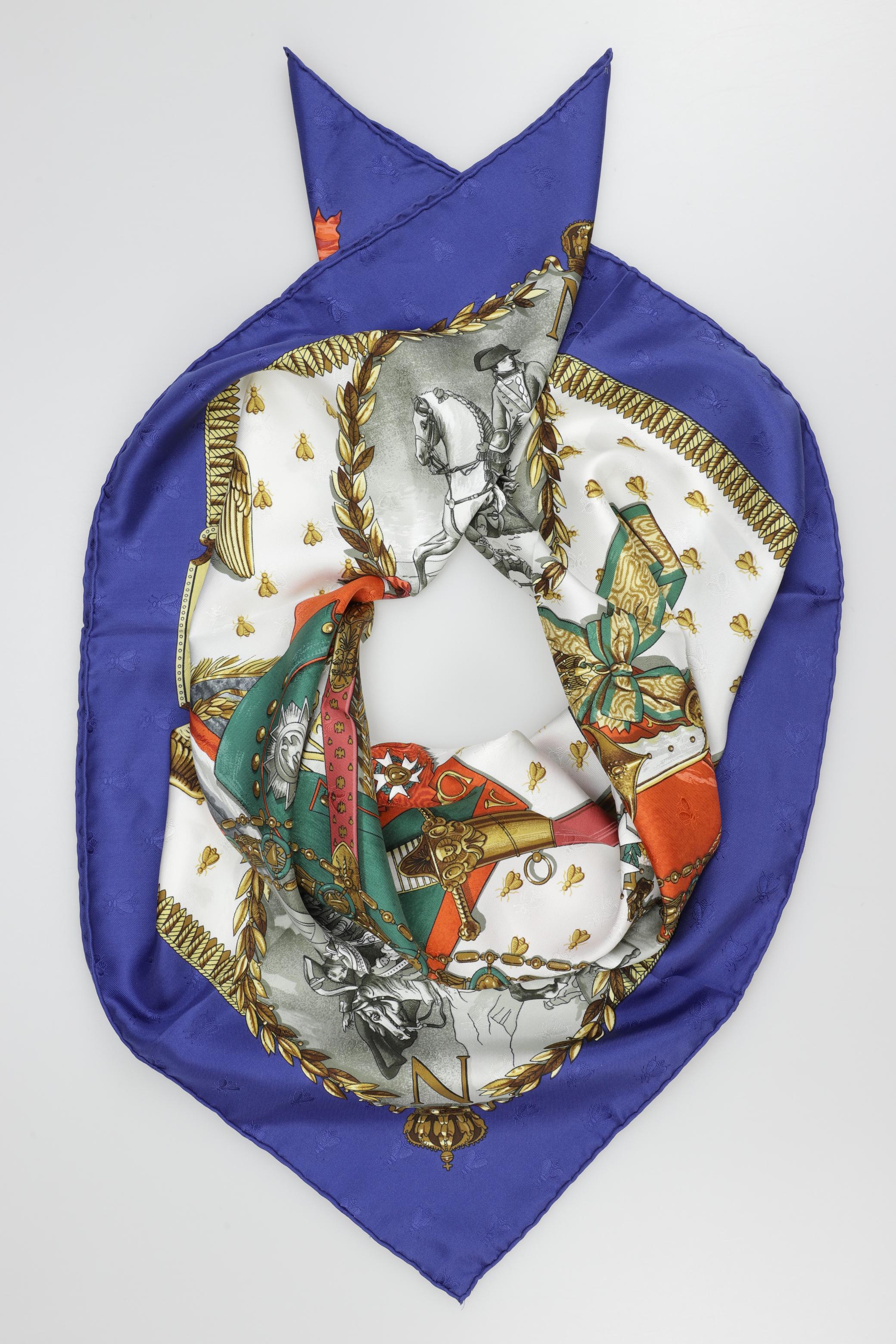

Hermes Damen Schal, blau, Gr.
