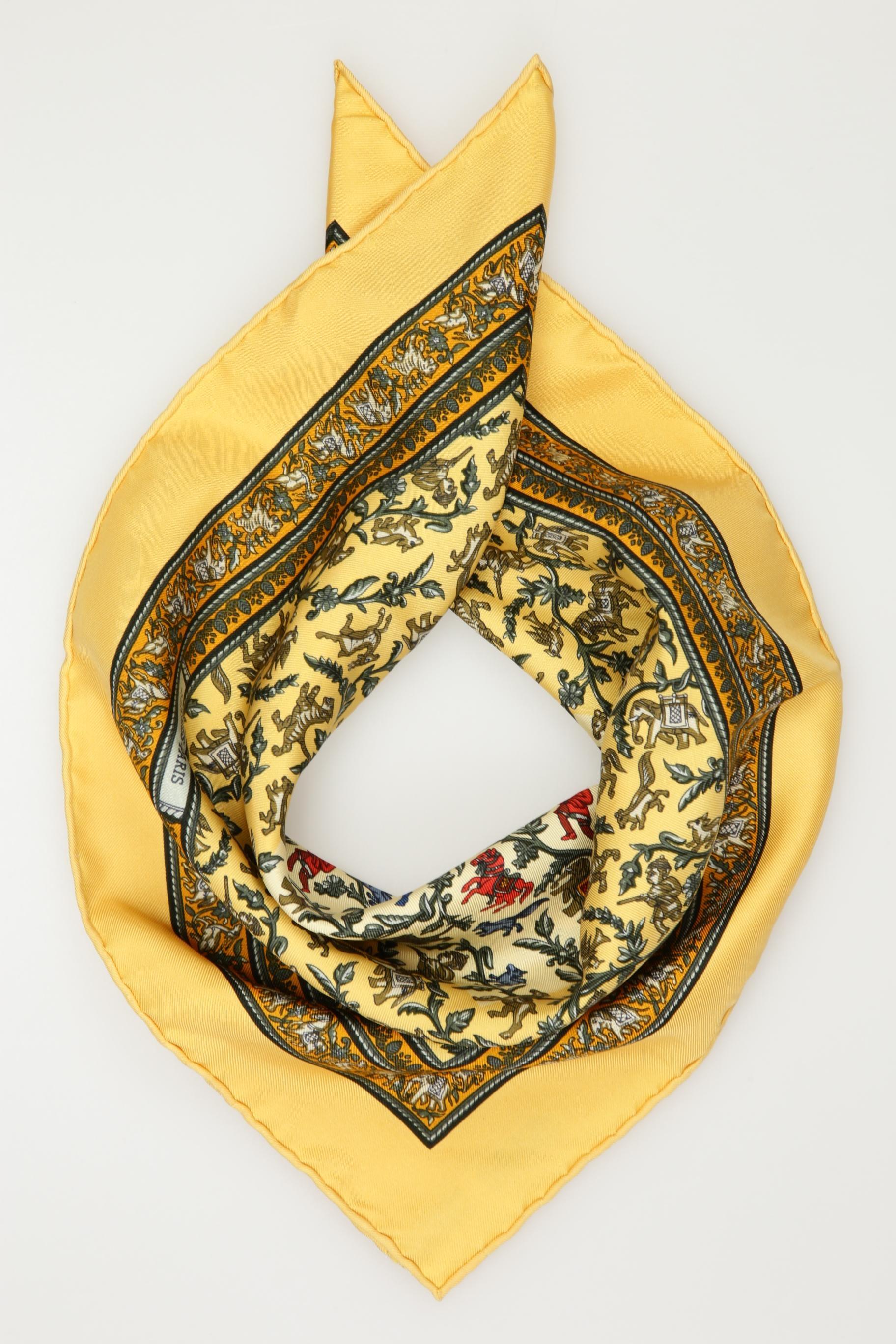 

Hermes Damen Schal, gelb, Gr.