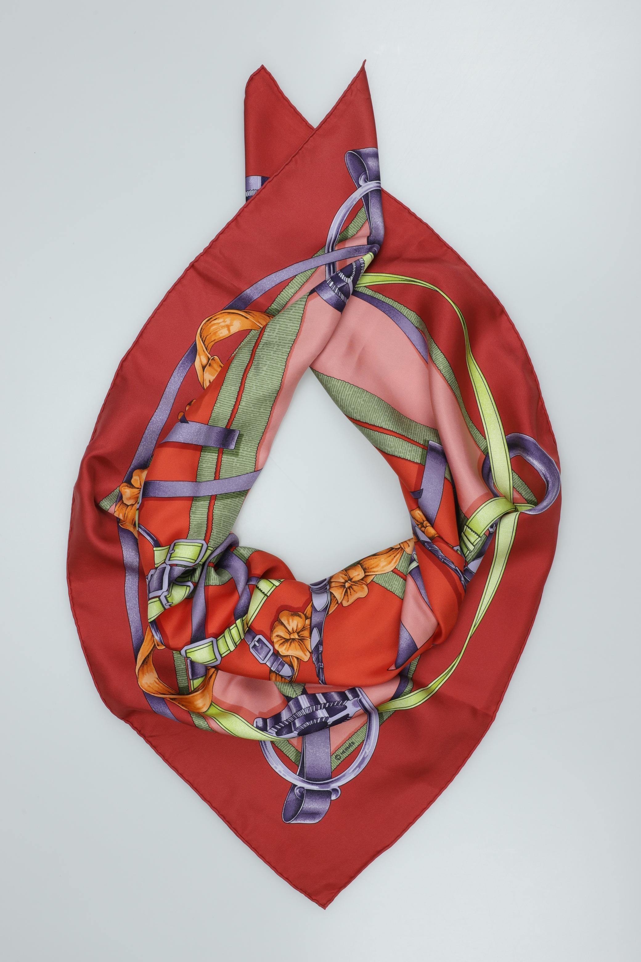 

Hermes Damen Schal, rot, Gr.