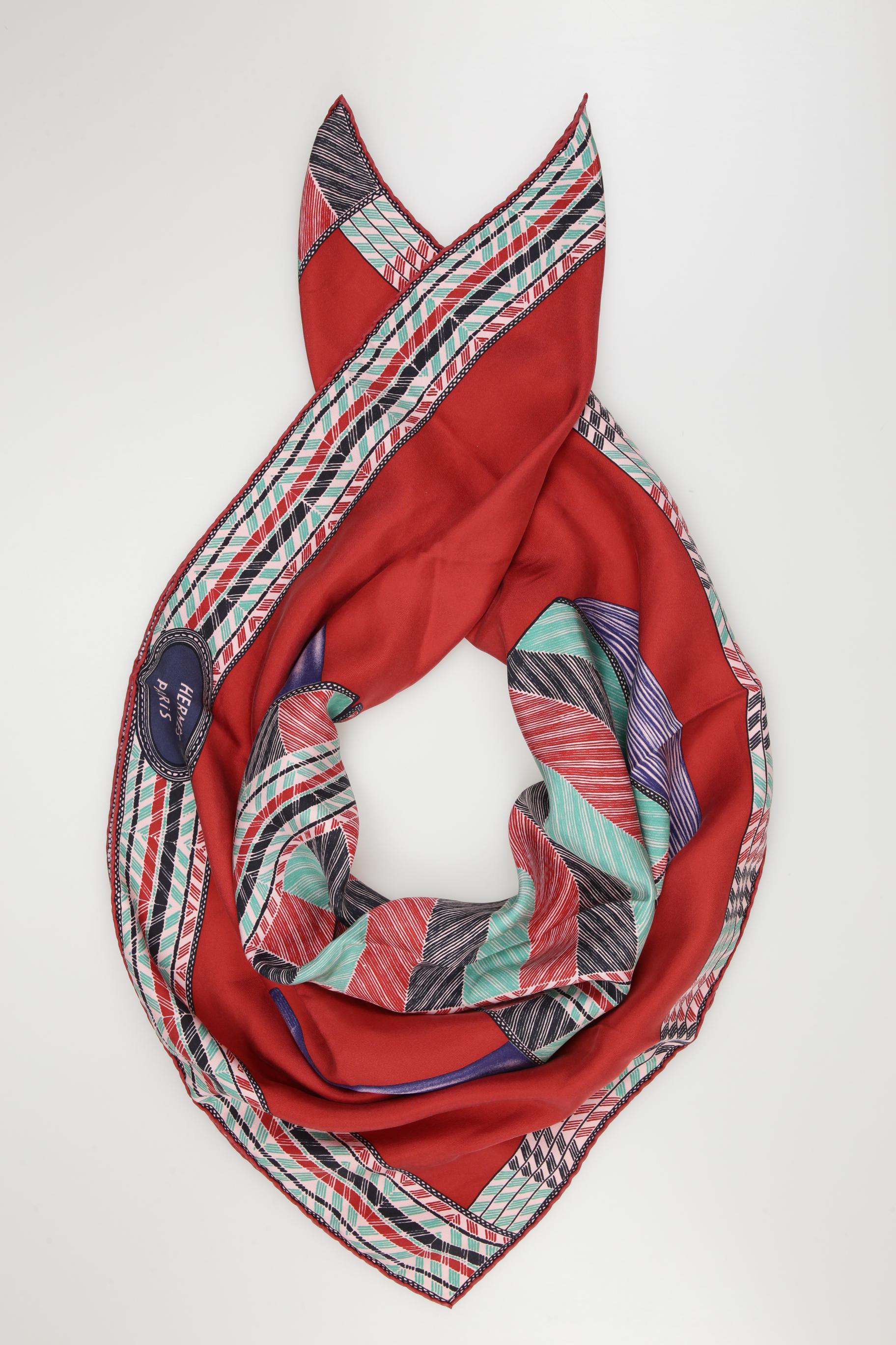 

Hermes Damen Schal, rot, Gr.