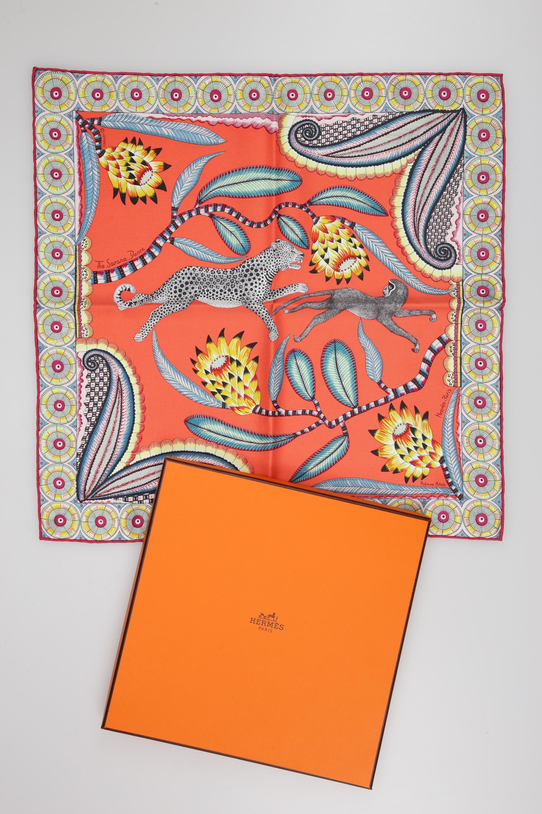 

Hermes Damen Schal, orange, Gr.