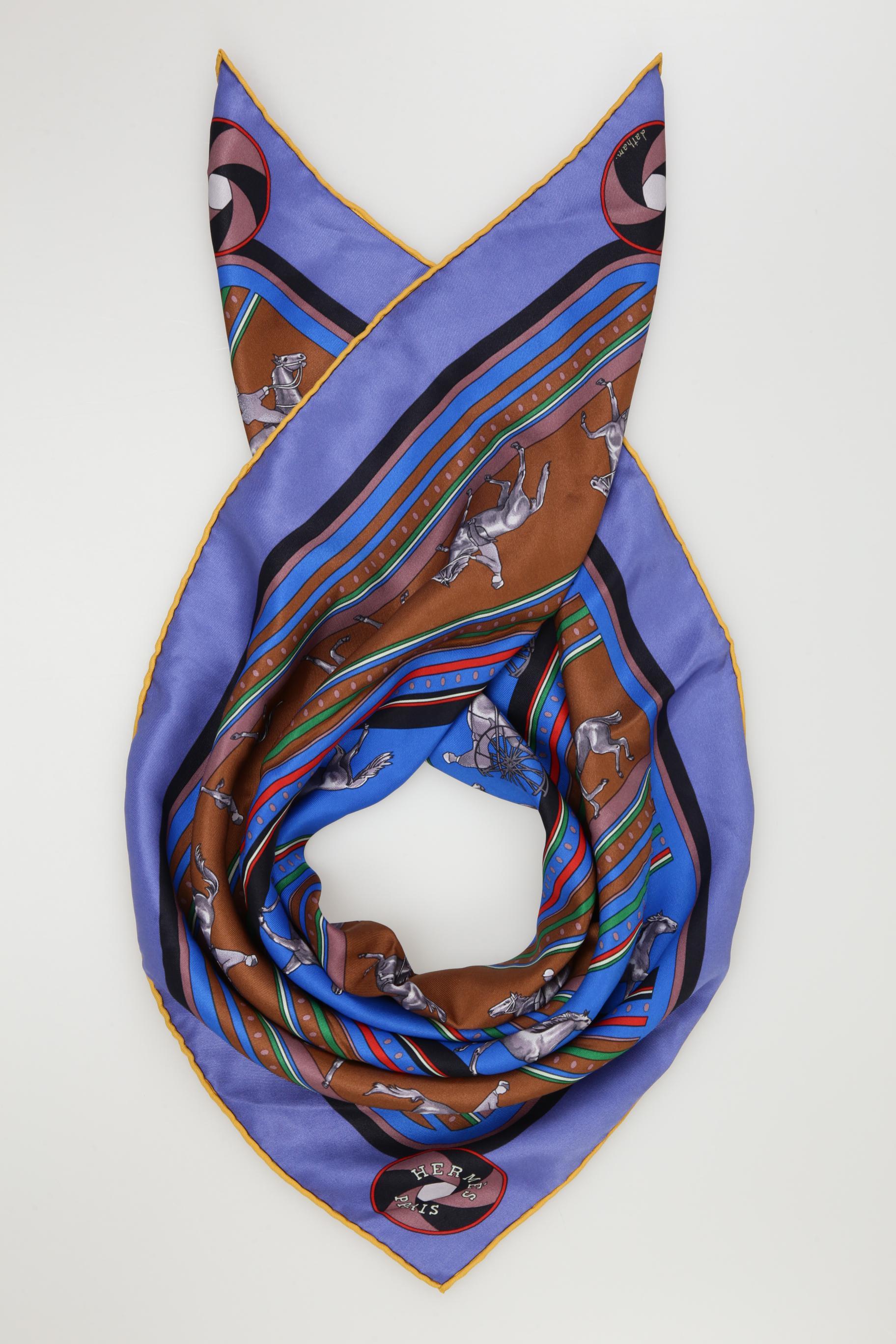 

Hermes Damen Schal, blau, Gr.