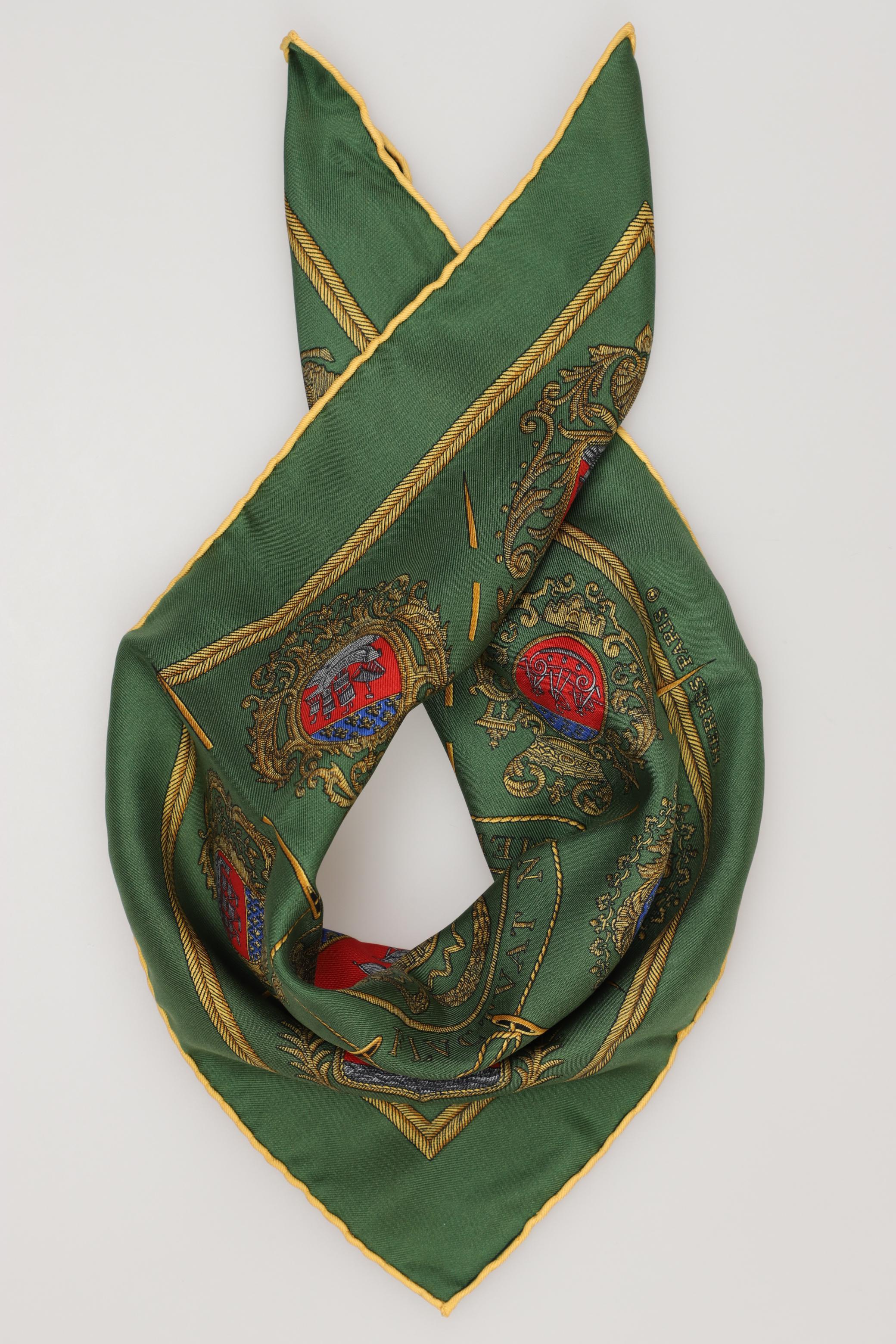 

Hermes Damen Schal, grün, Gr.