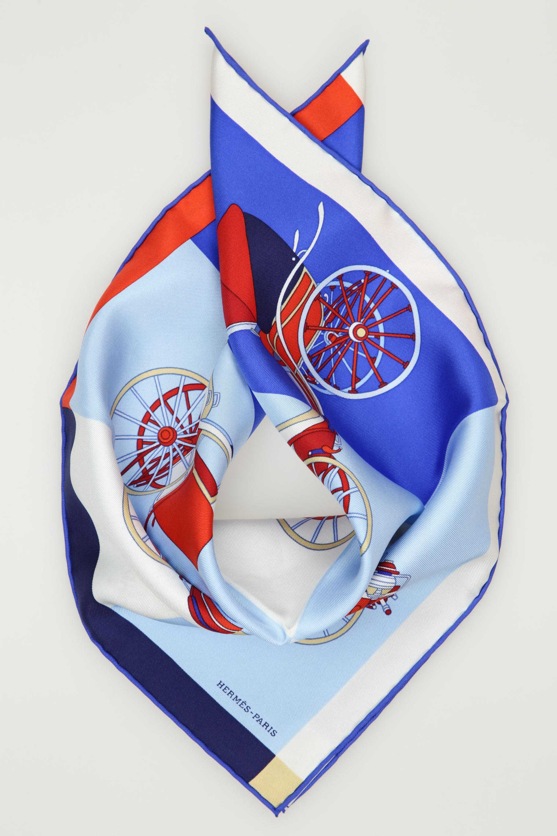 

Hermes Damen Schal, blau, Gr.