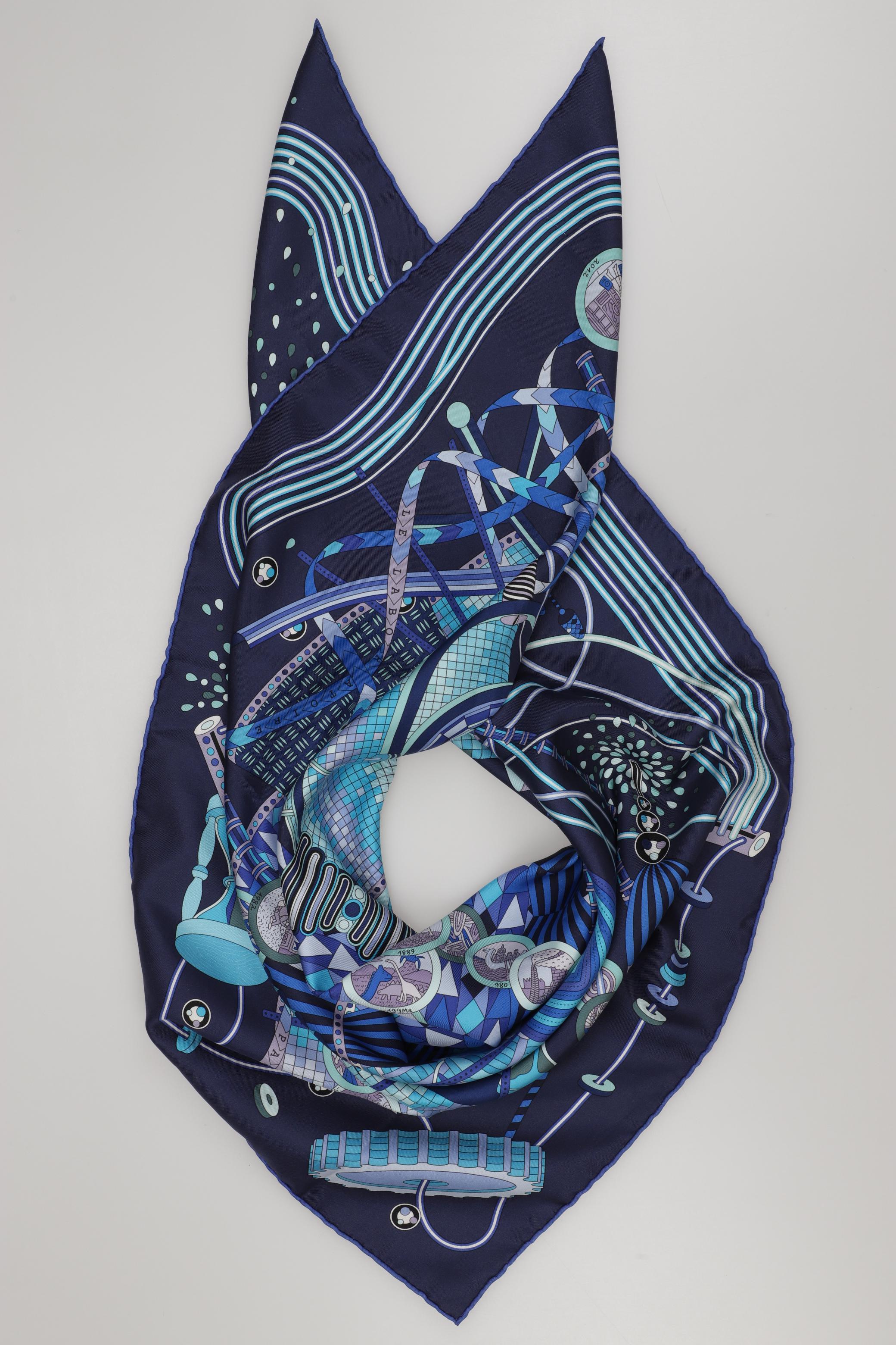 

Hermes Damen Schal, marineblau, Gr.