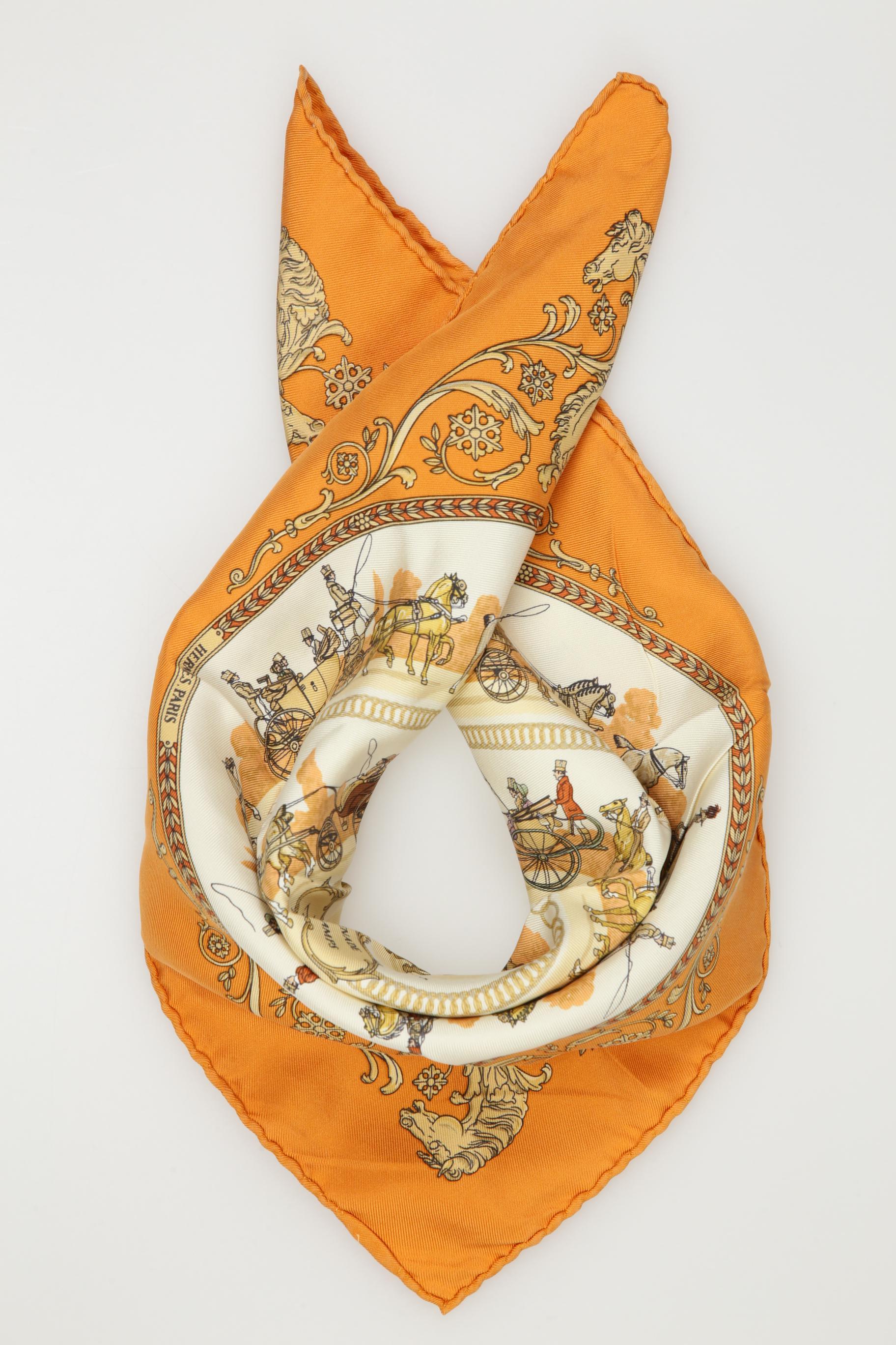 

Hermes Damen Schal, orange, Gr.