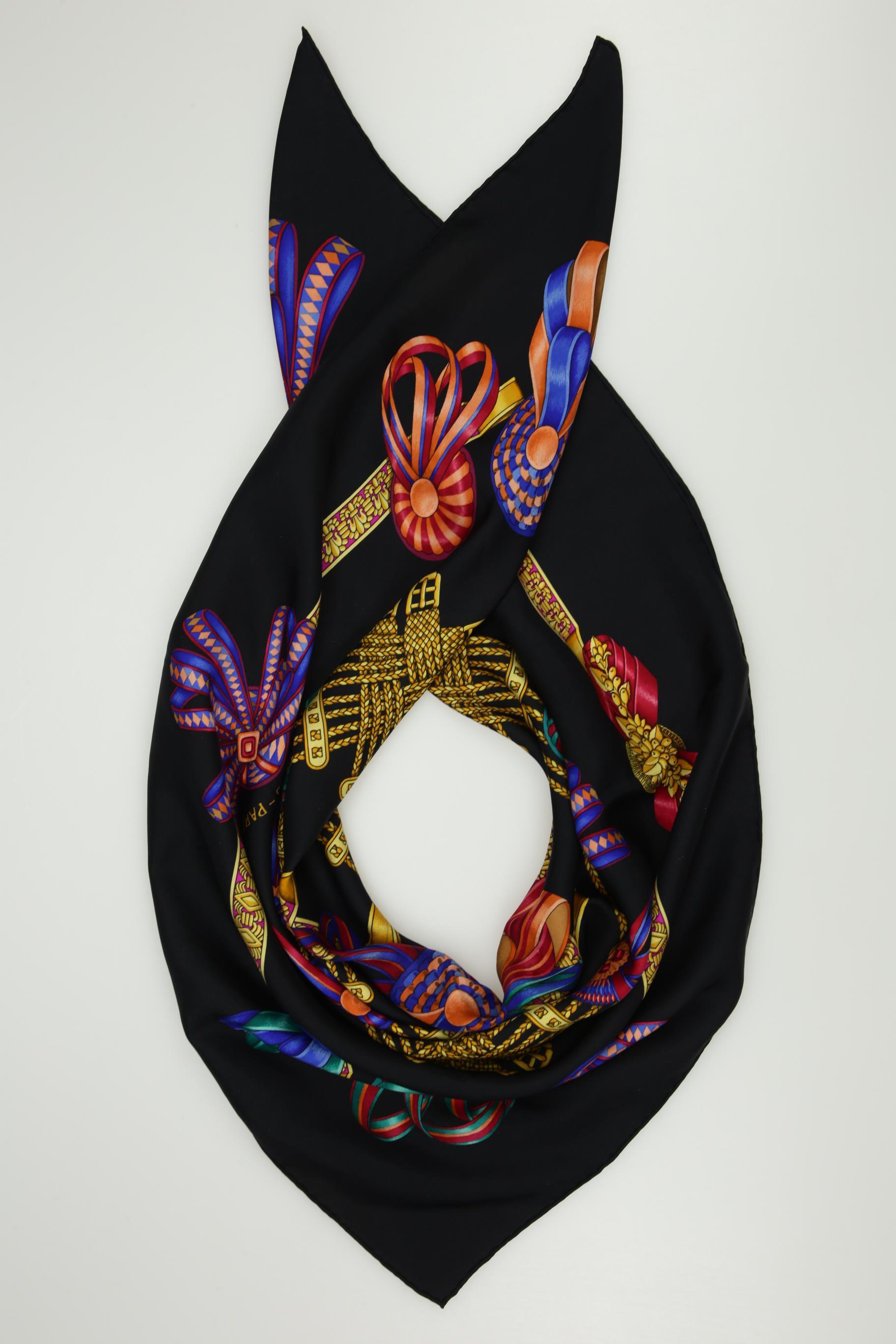 

Hermes Damen Schal, schwarz, Gr.