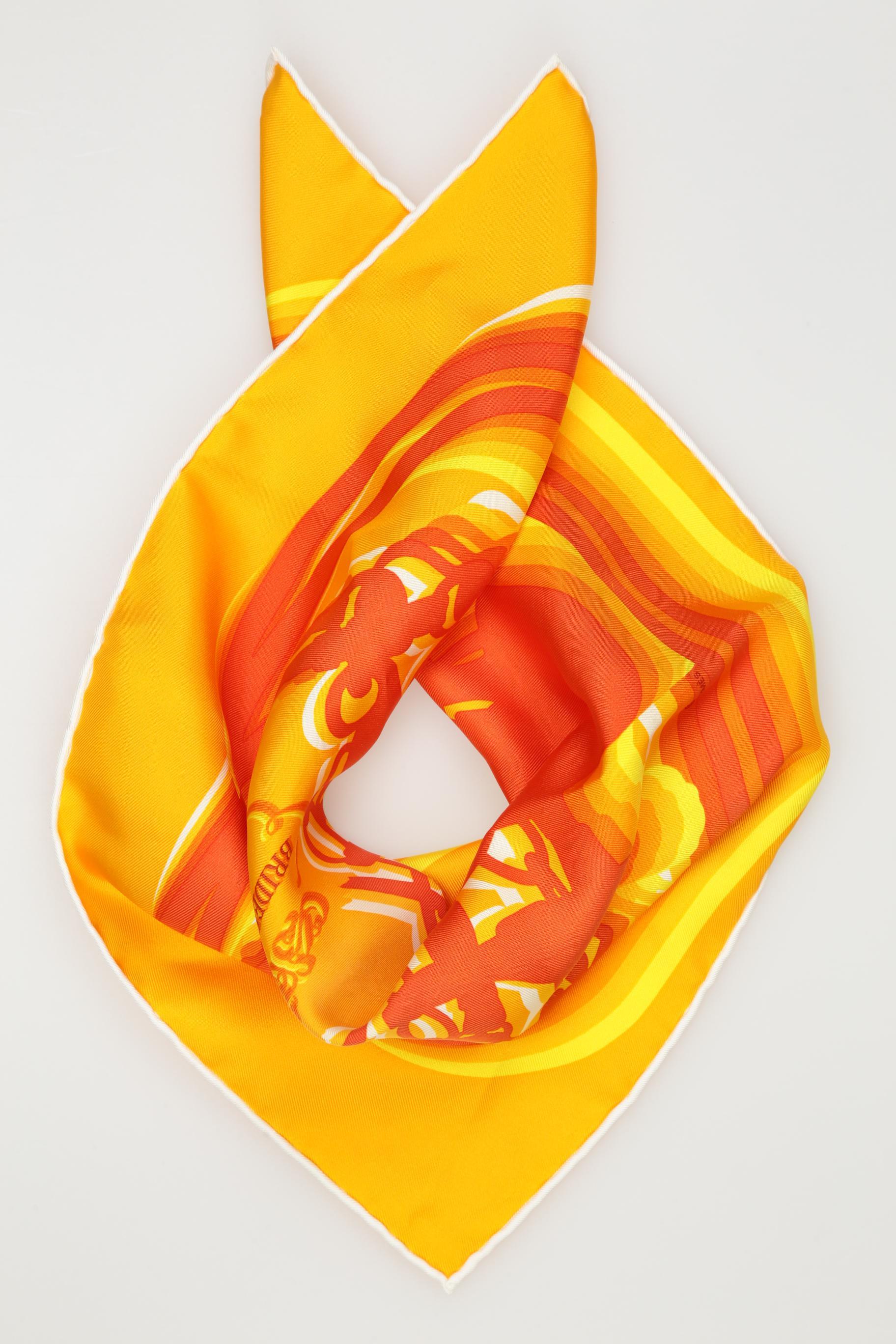 

Hermes Damen Schal, orange, Gr.