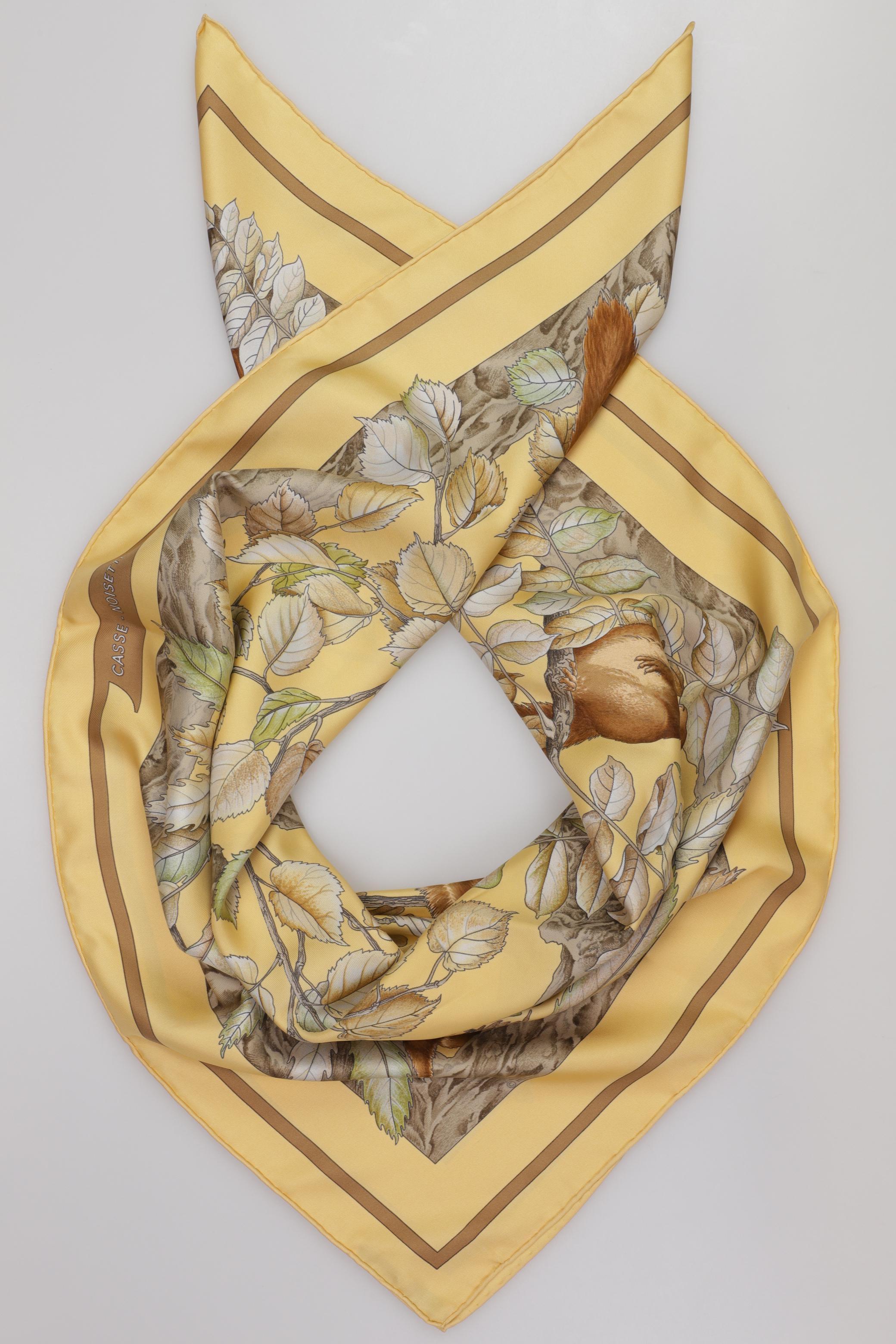 

Hermes Damen Schal, gelb, Gr.