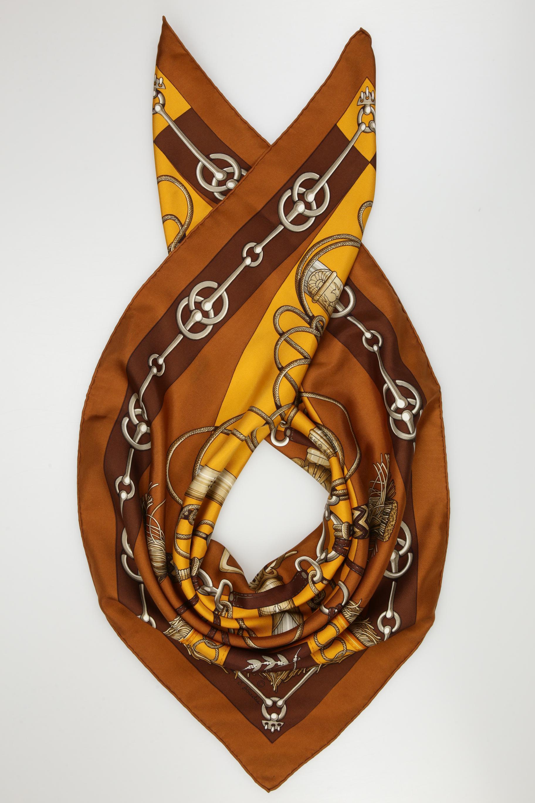 

Hermes Damen Schal, braun, Gr.