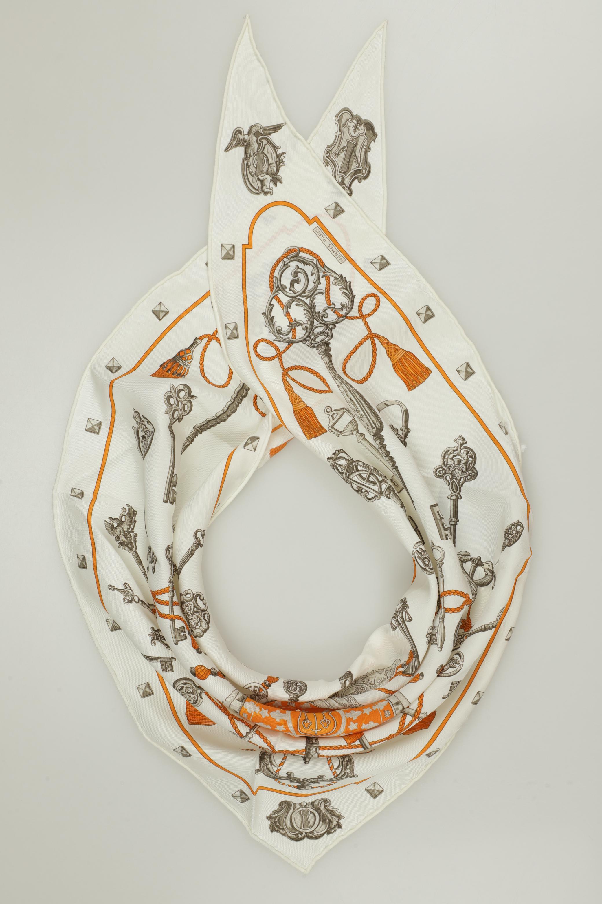 

Hermes Damen Schal, weiß, Gr.
