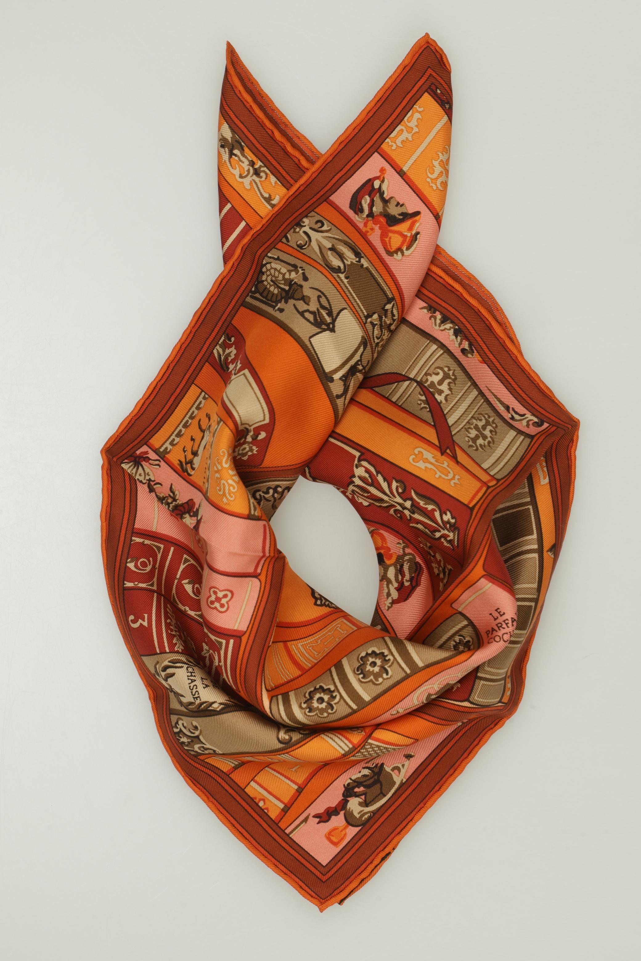 

Hermes Damen Schal, orange, Gr.