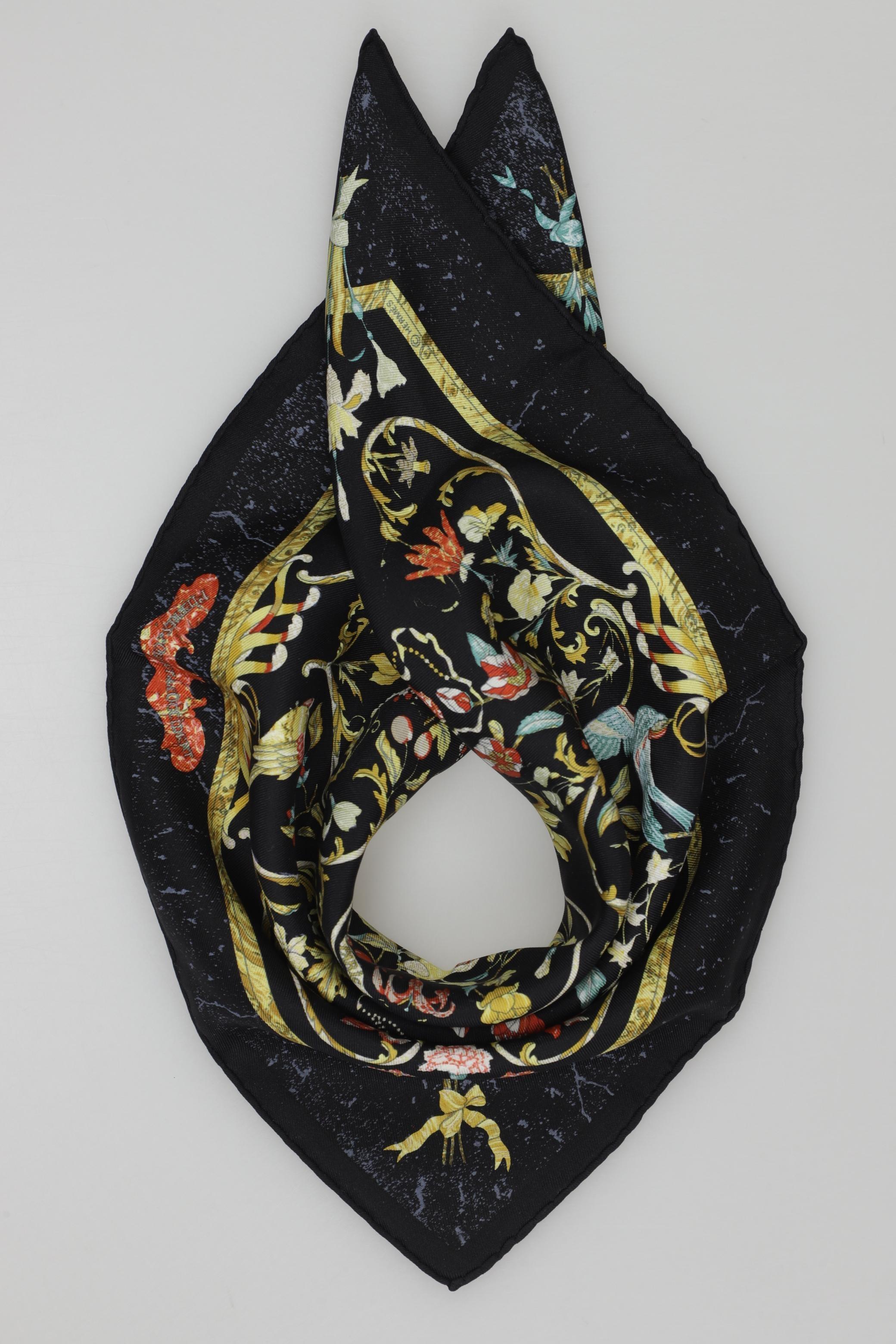 

Hermes Damen Schal, schwarz, Gr.