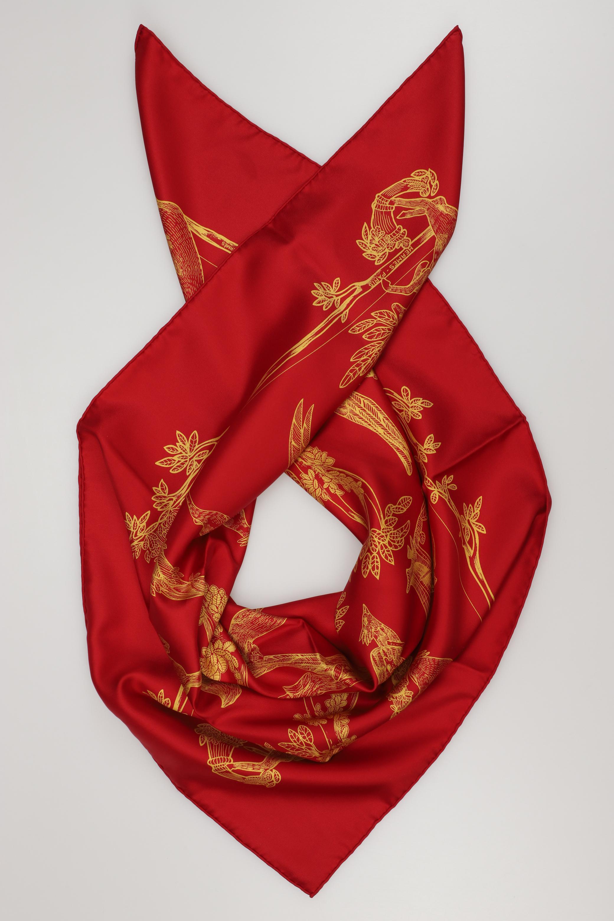 

Hermes Damen Schal, rot