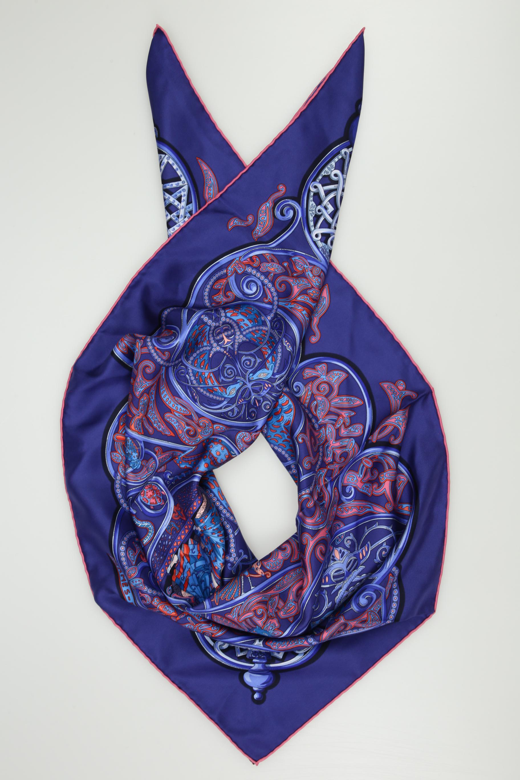 

Hermes Damen Schal, marineblau