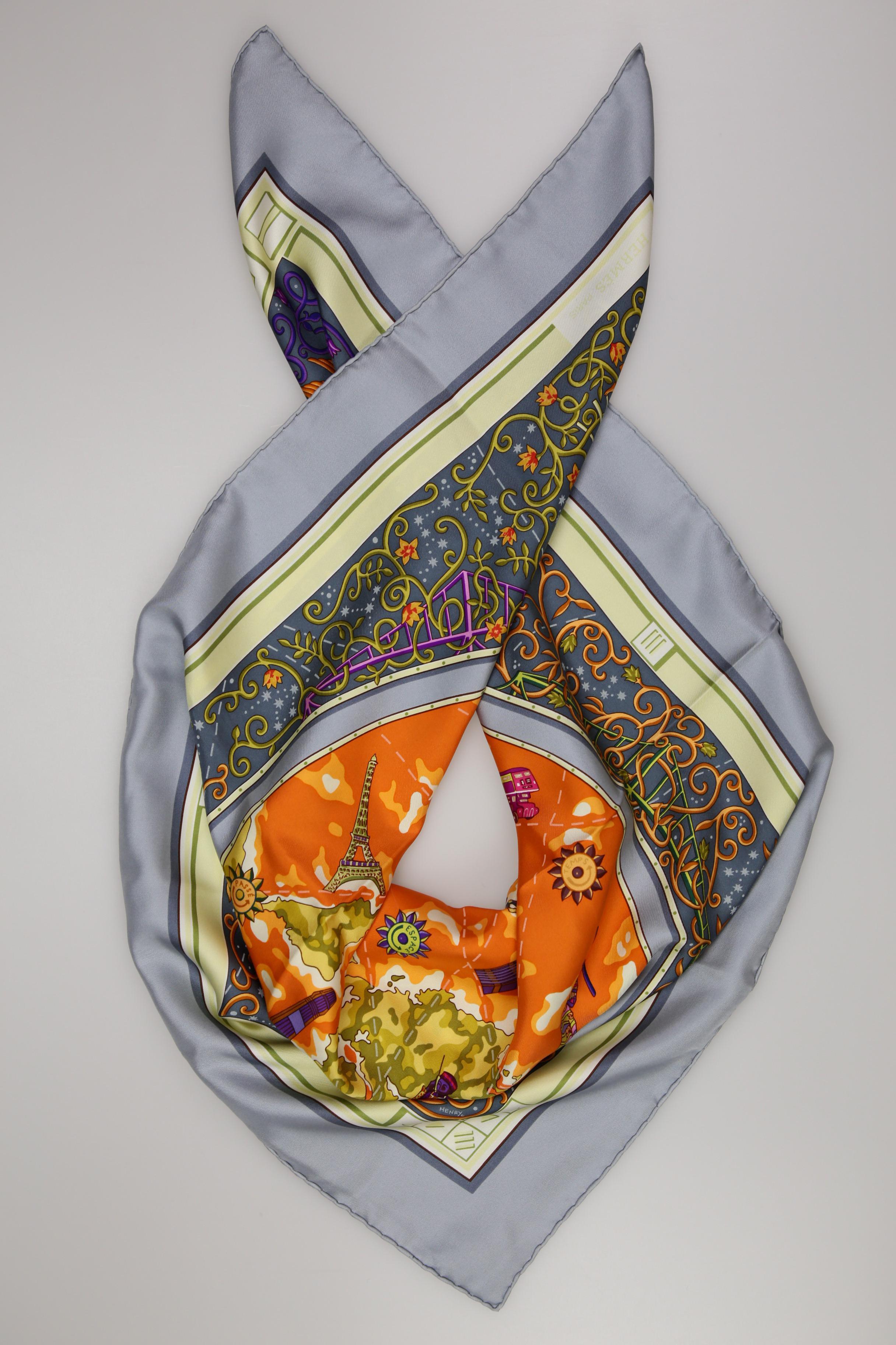 

Hermes Damen Schal, hellblau, Gr.