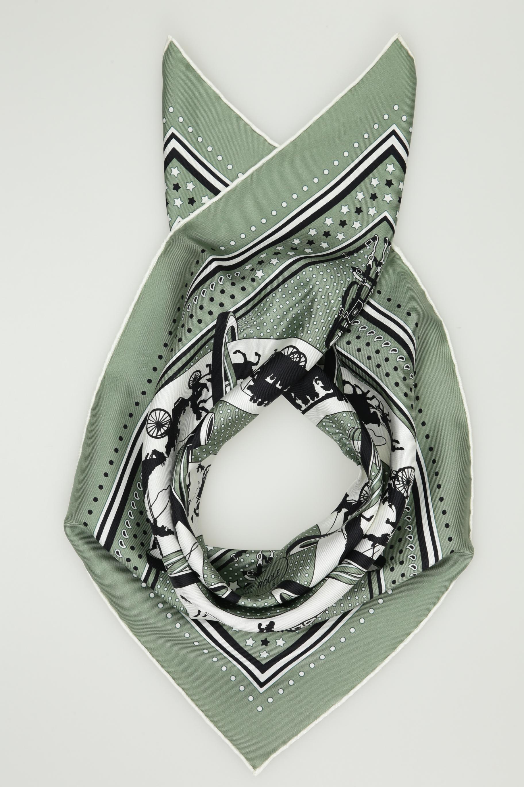 

Hermes Damen Schal, grün, Gr.