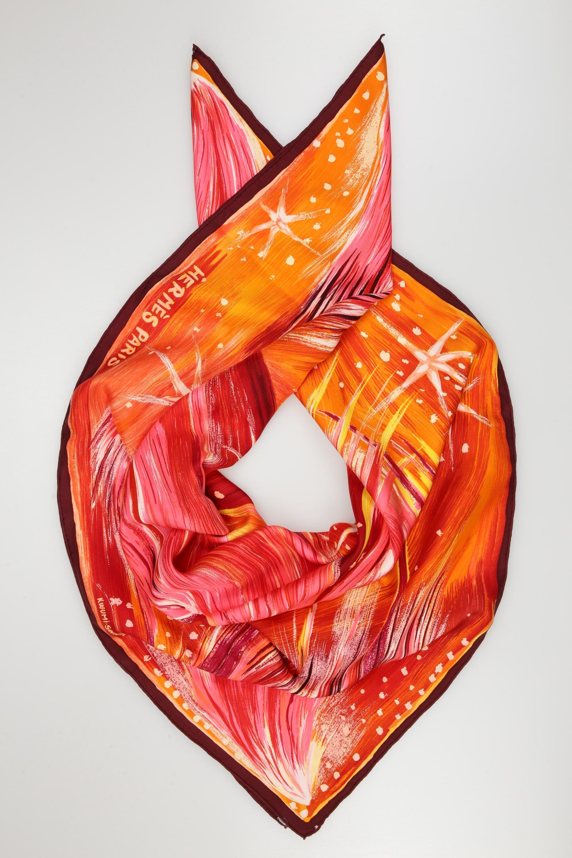 

Hermes Damen Schal, orange, Gr.