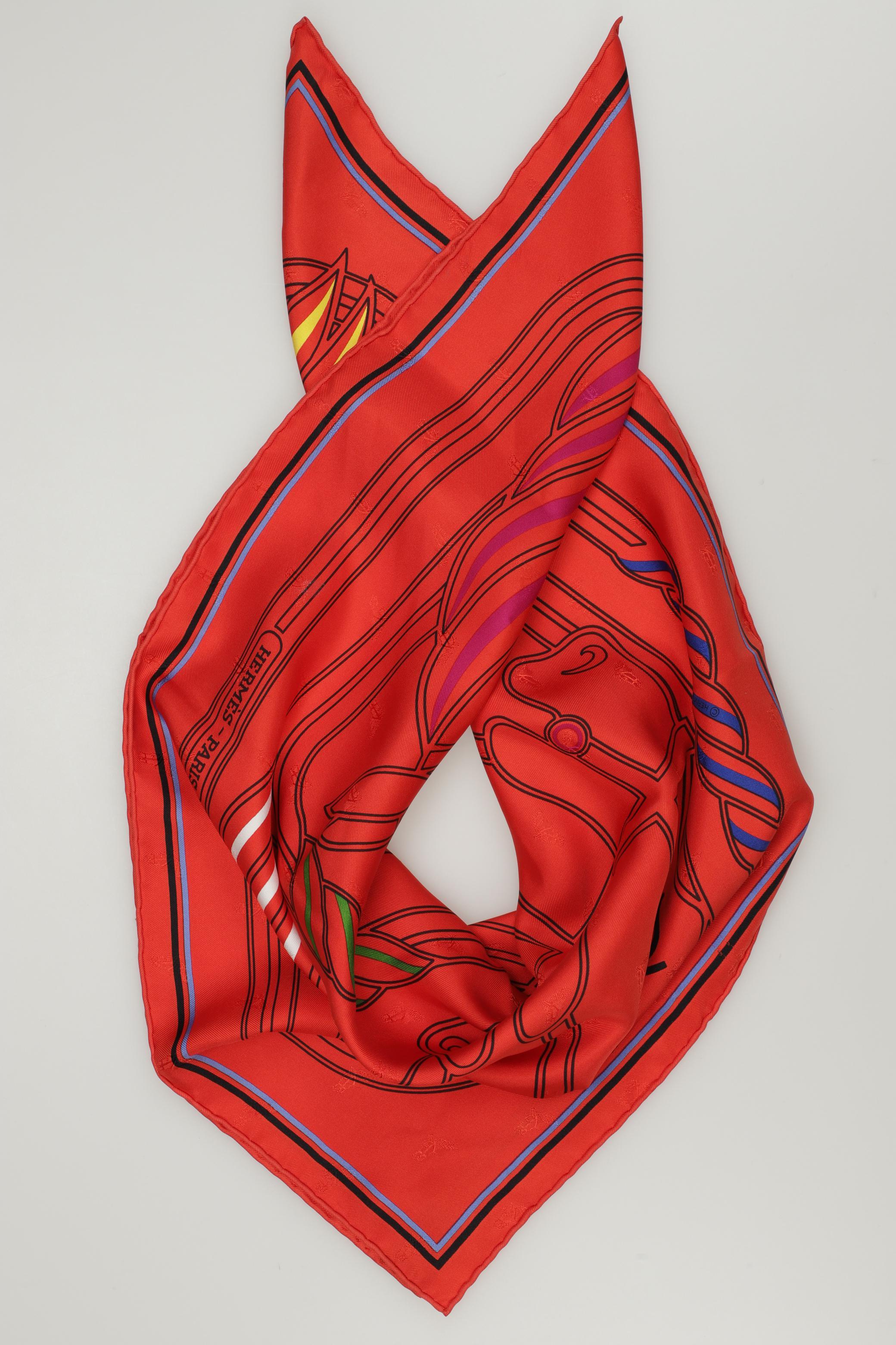 

Hermes Damen Schal, rot, Gr.