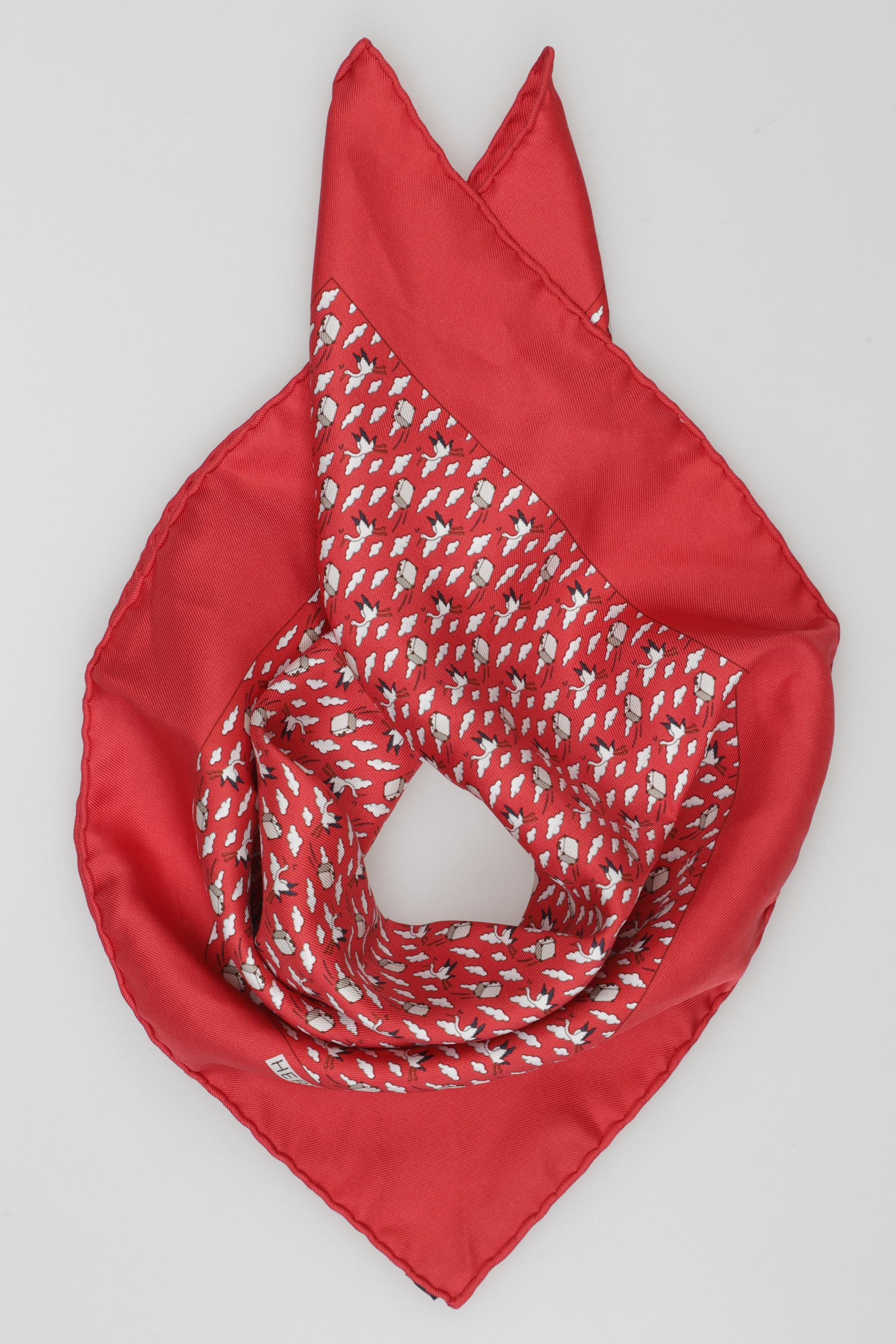 

Hermes Damen Schal, rot, Gr.
