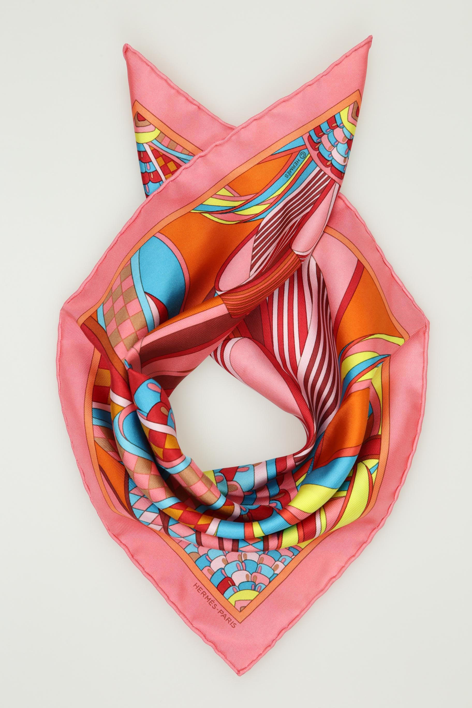 

Hermes Damen Schal, pink, Gr.