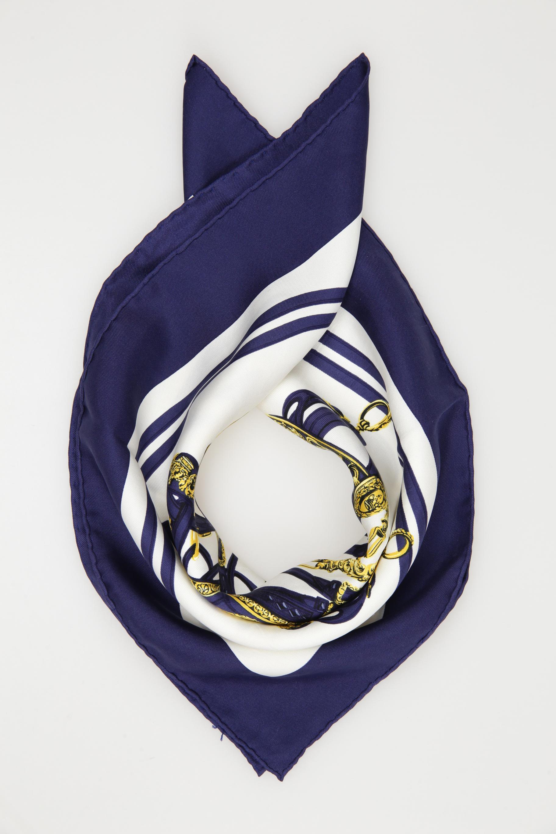 

Hermes Damen Schal, blau