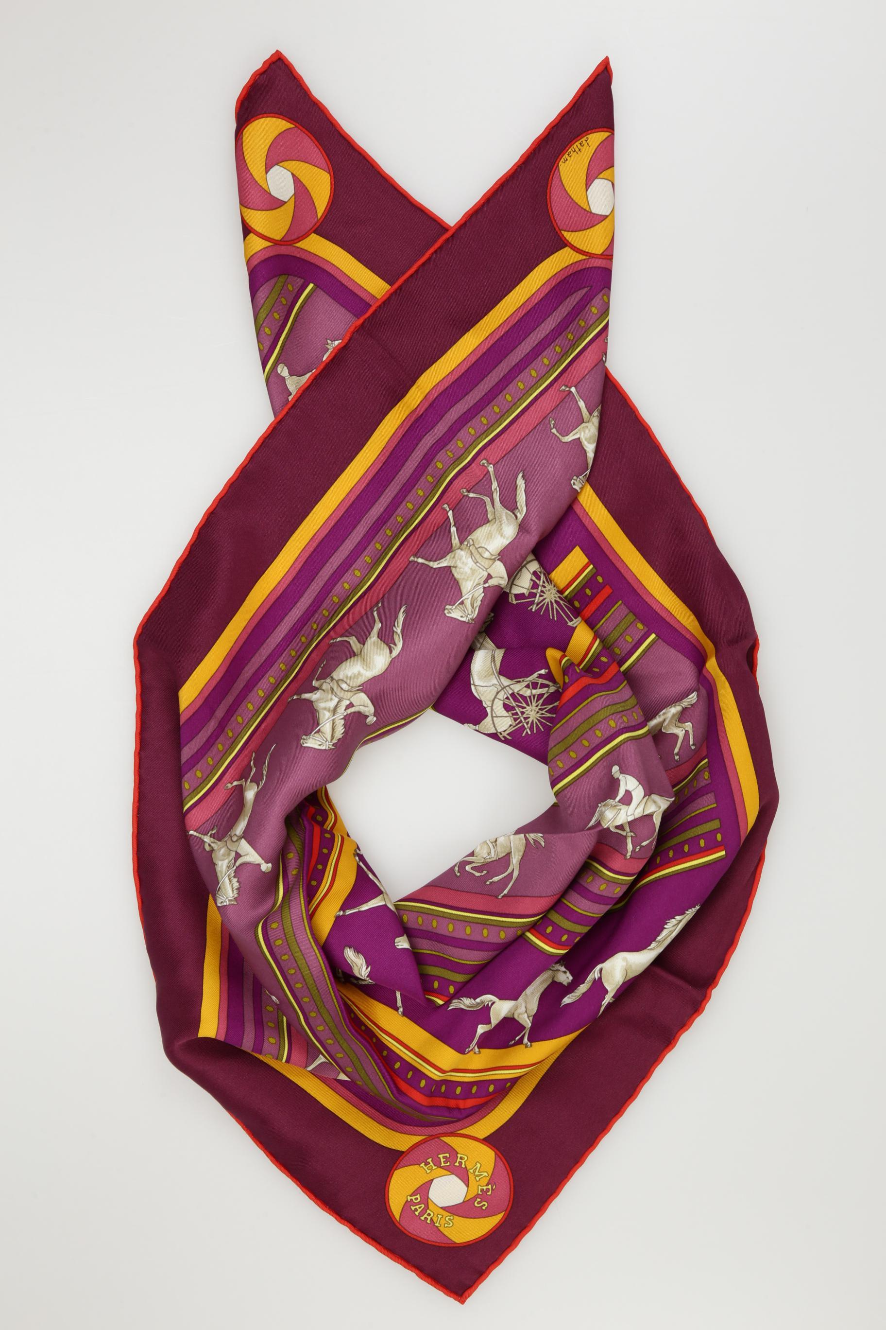 

Hermes Damen Schal, bordeaux, Gr.