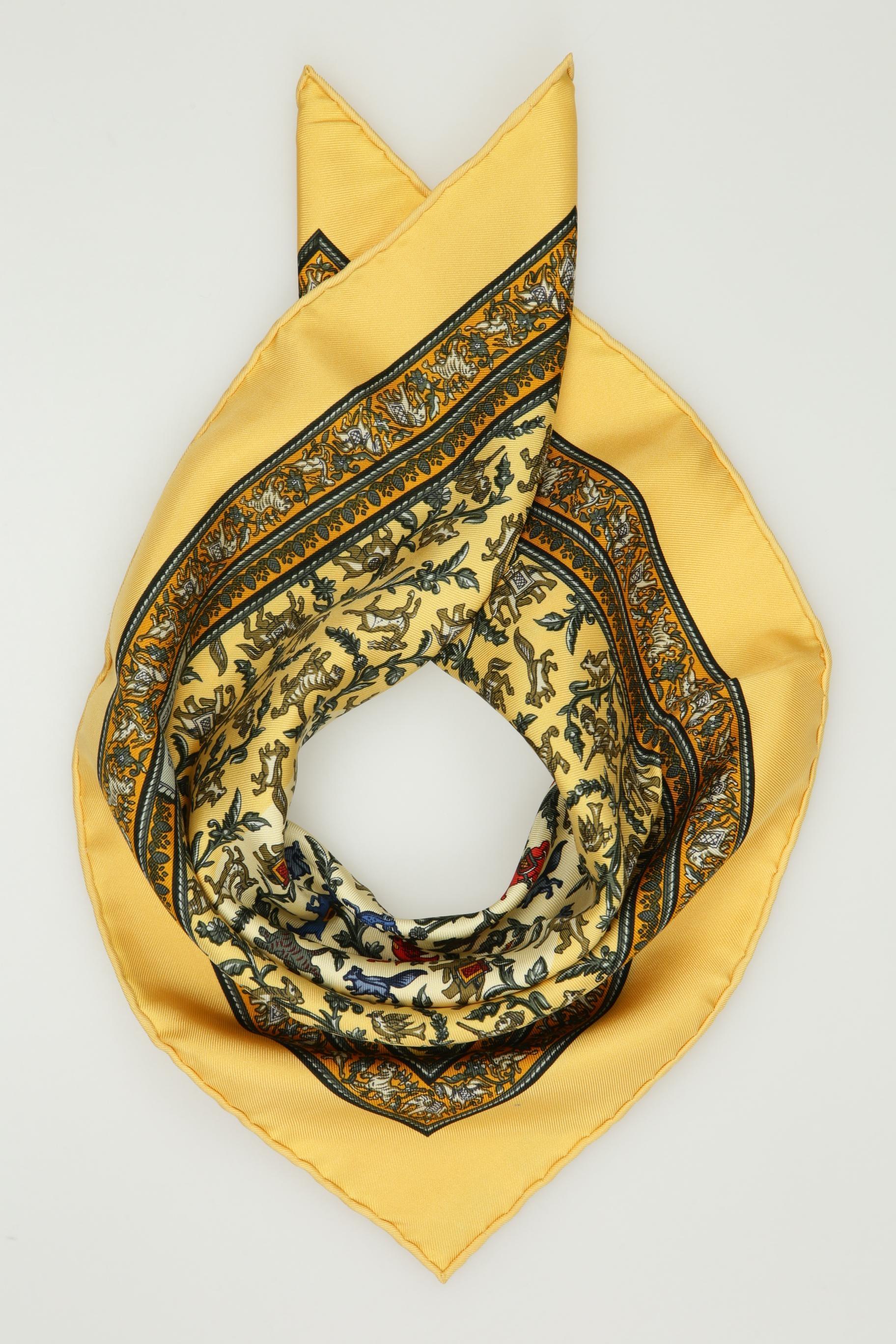 

Hermes Damen Schal, gelb, Gr.