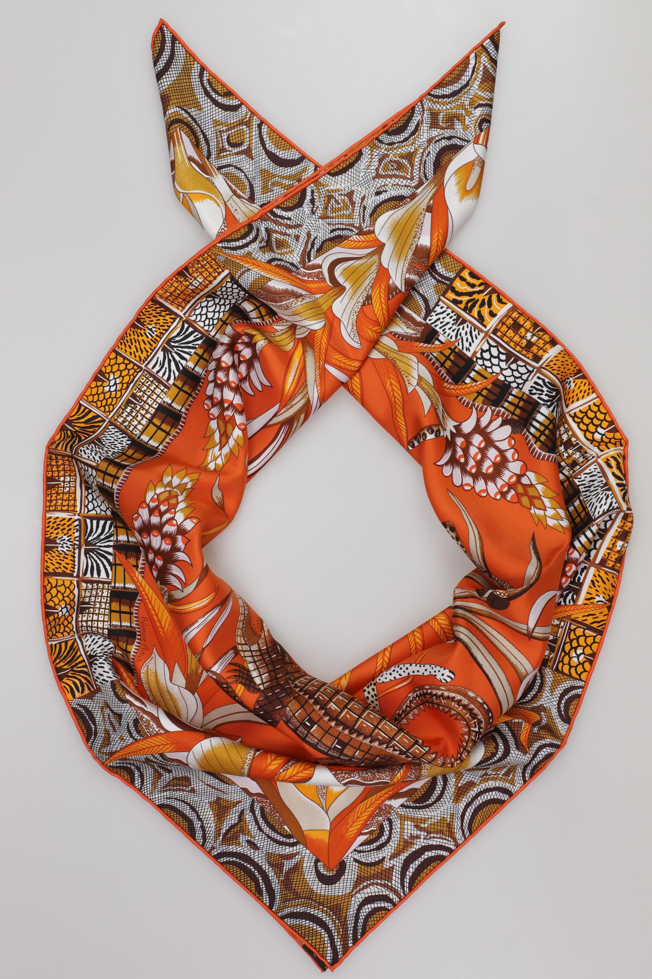 

Hermes Damen Schal, orange, Gr.