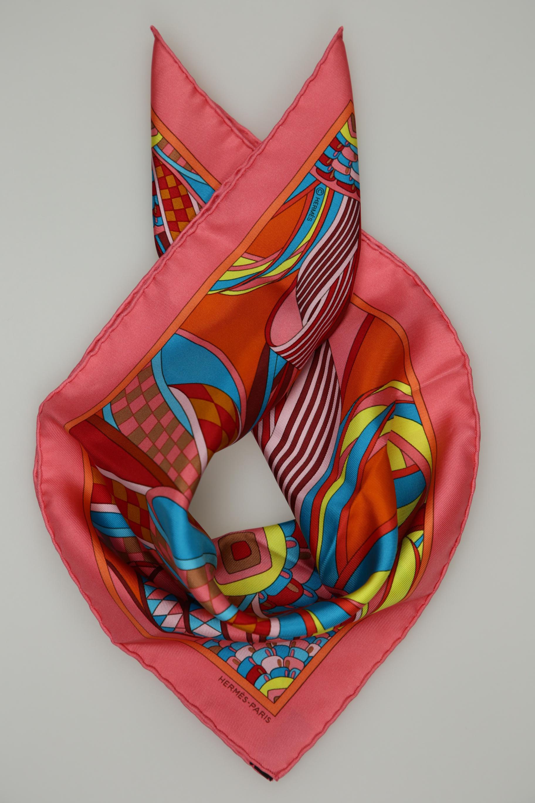

Hermes Damen Schal, pink, Gr.