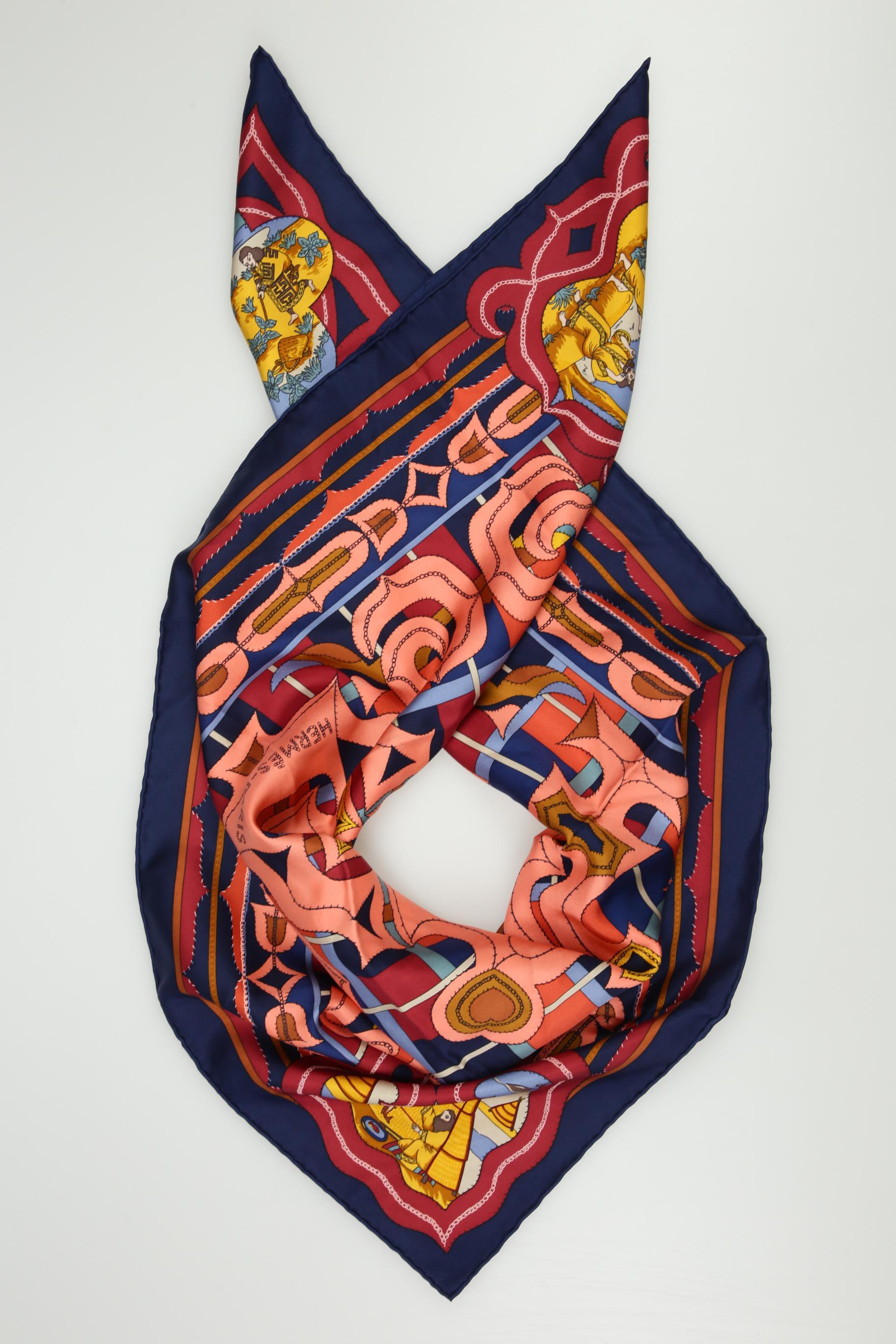 

Hermes Damen Schal, marineblau, Gr.