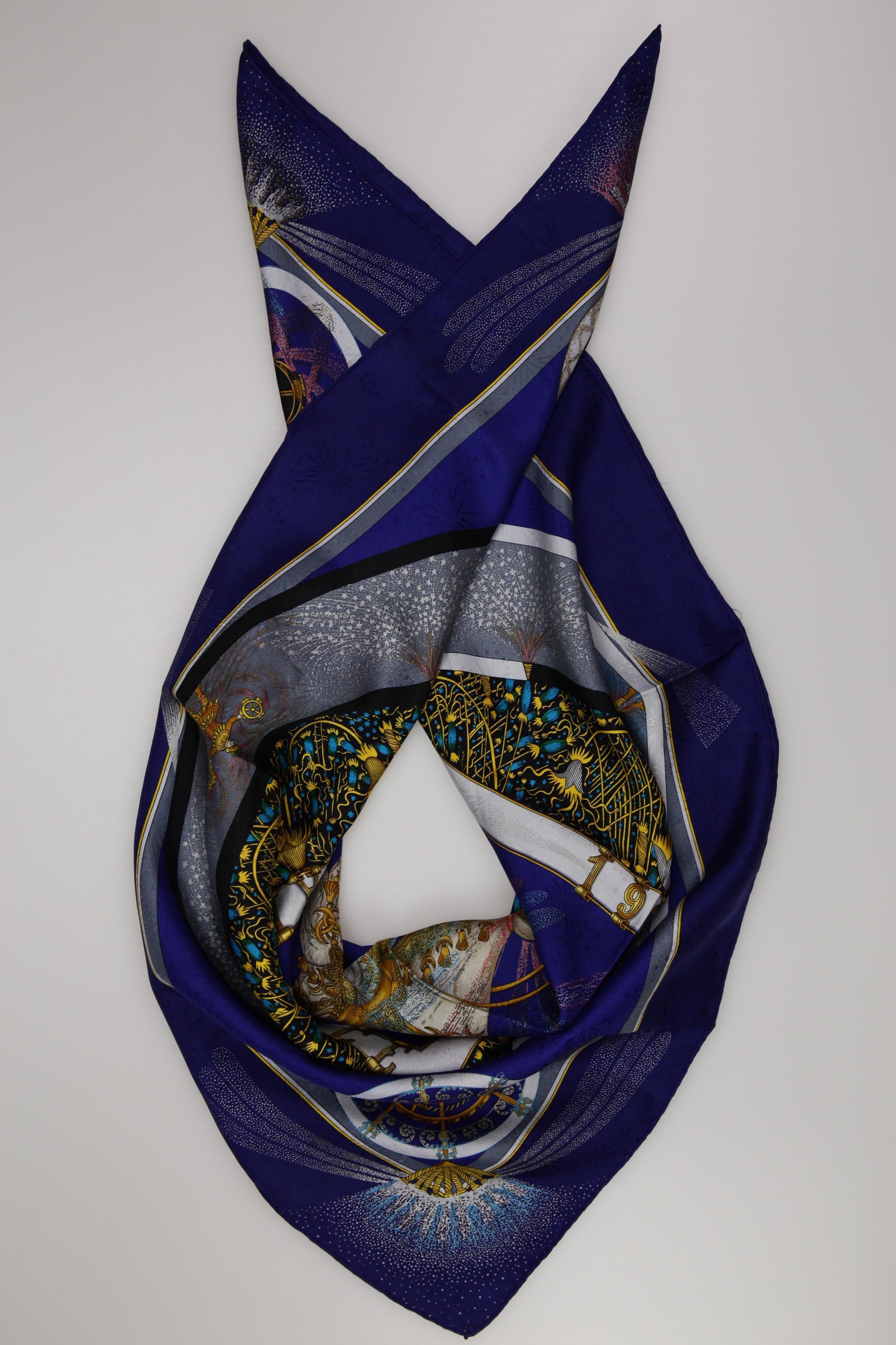 

Hermes Damen Schal, marineblau, Gr.