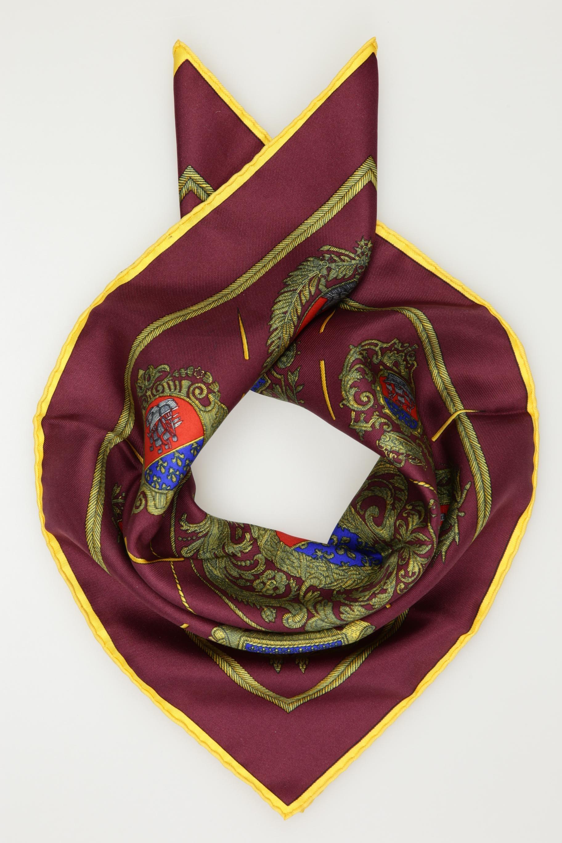 

Hermes Damen Schal, bordeaux, Gr.