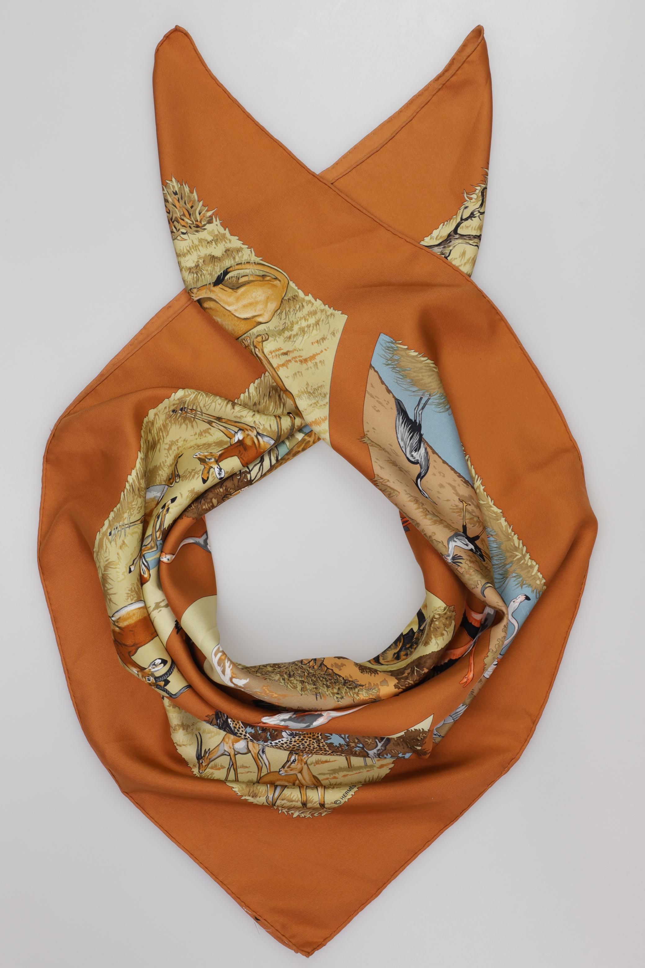 

Hermes Damen Schal, orange, Gr.