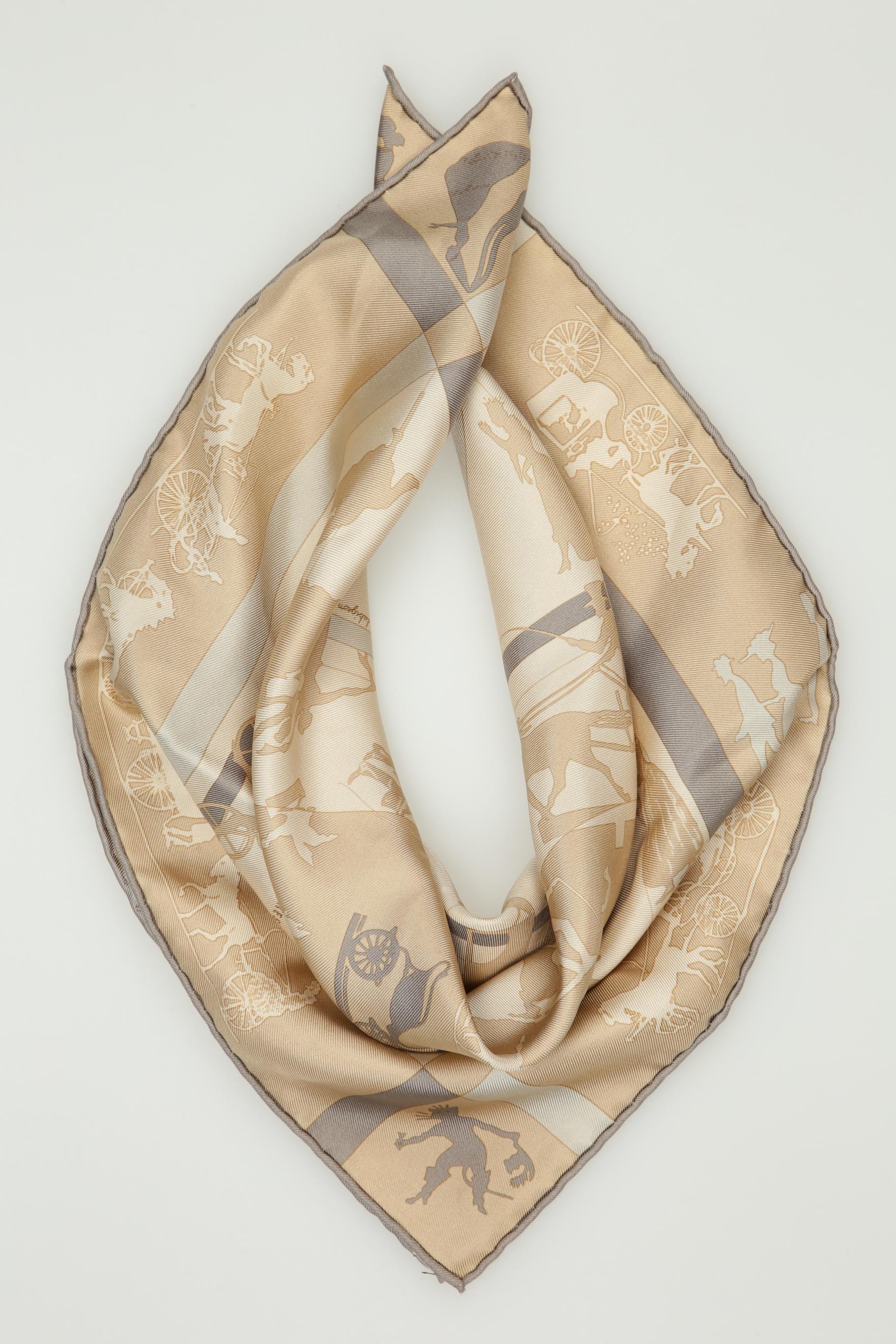 

Hermes Damen Schal, beige, Gr.