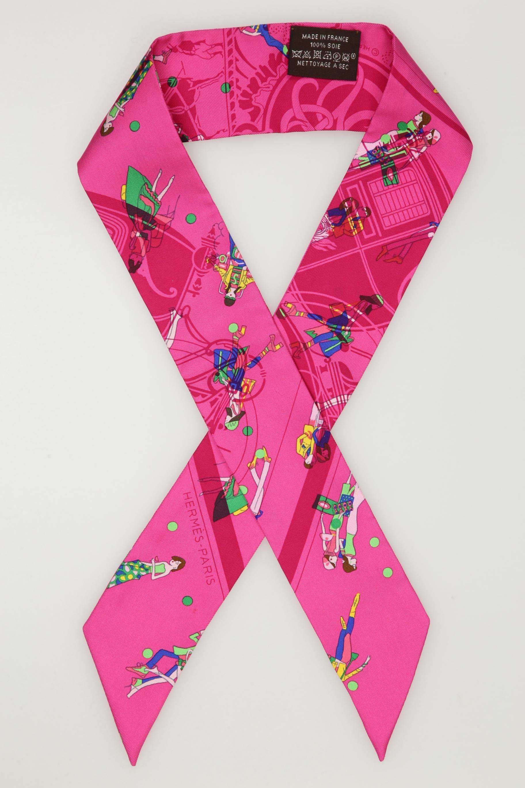 

Hermes Damen Schal, pink, Gr.