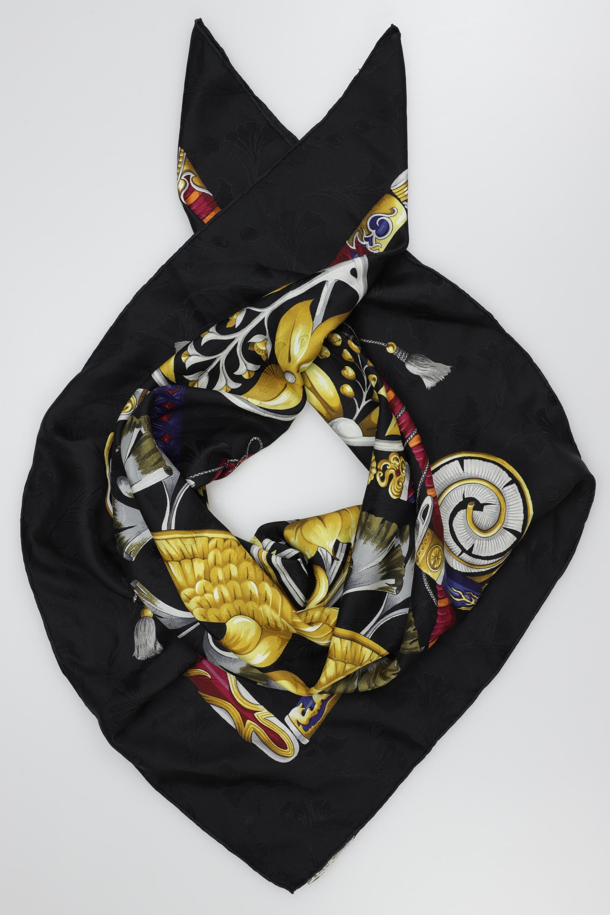 

Hermes Damen Schal, schwarz, Gr.