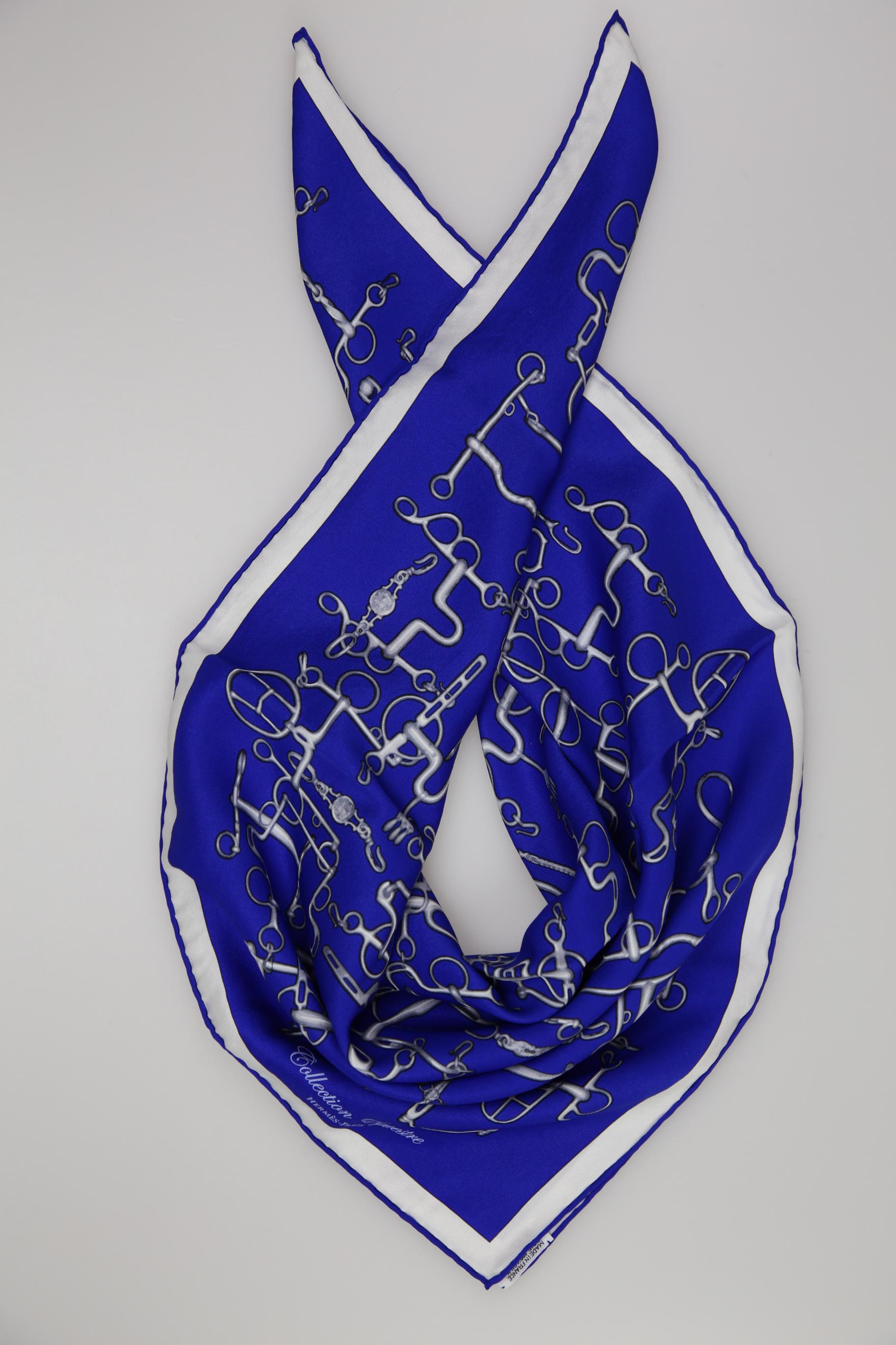 

Hermes Damen Schal, blau, Gr.