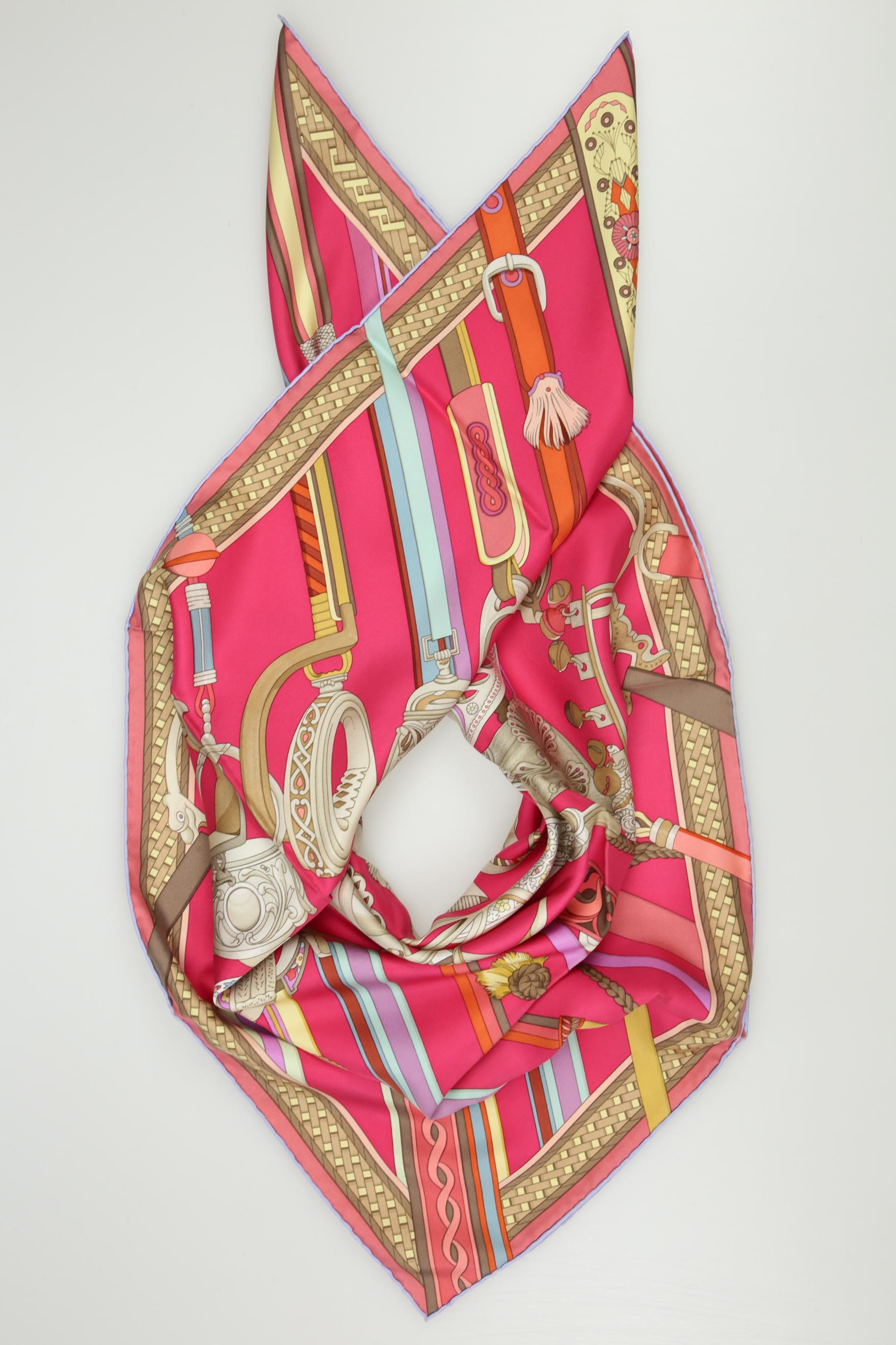

Hermes Damen Schal, pink, Gr.