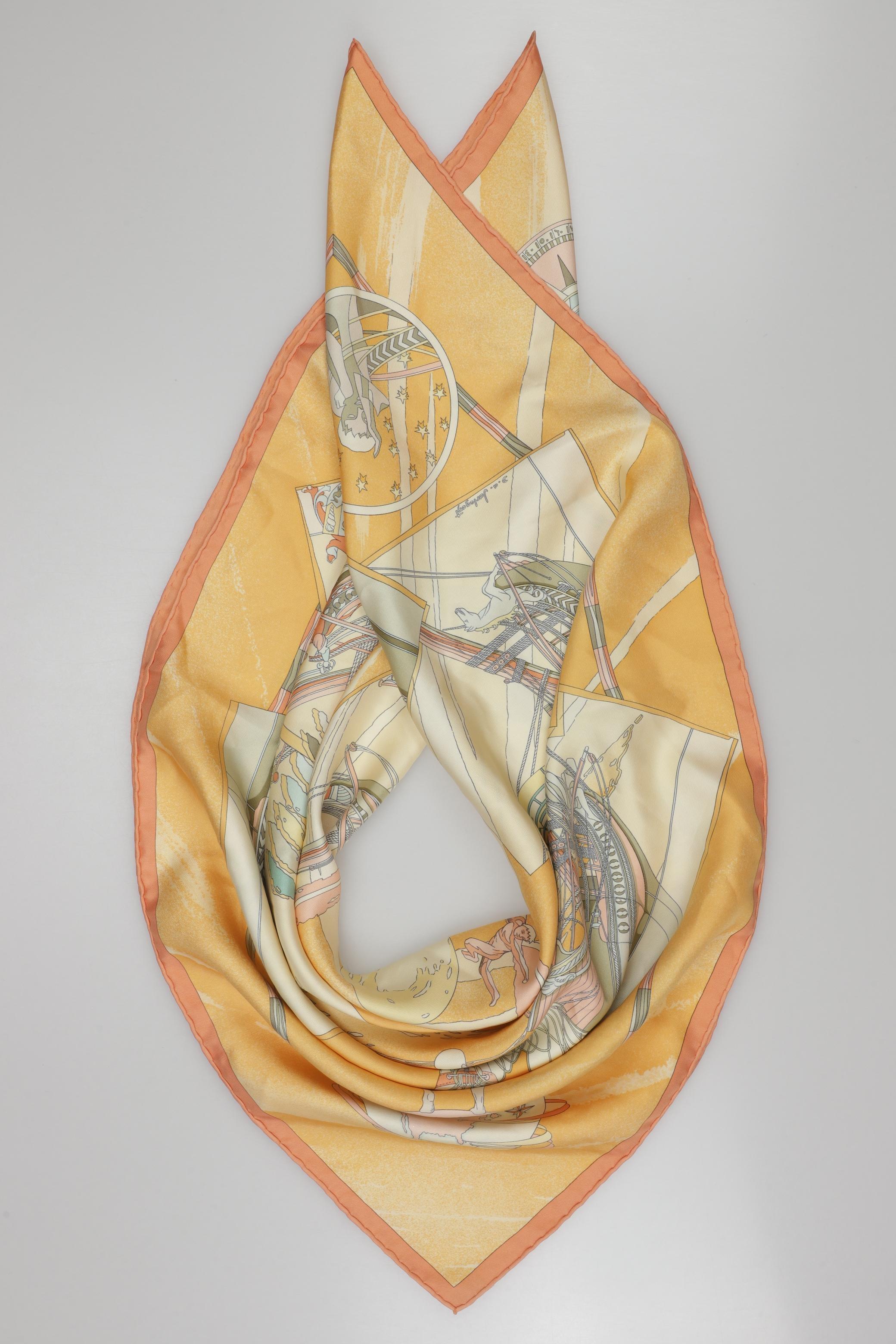 

Hermes Damen Schal, orange, Gr.