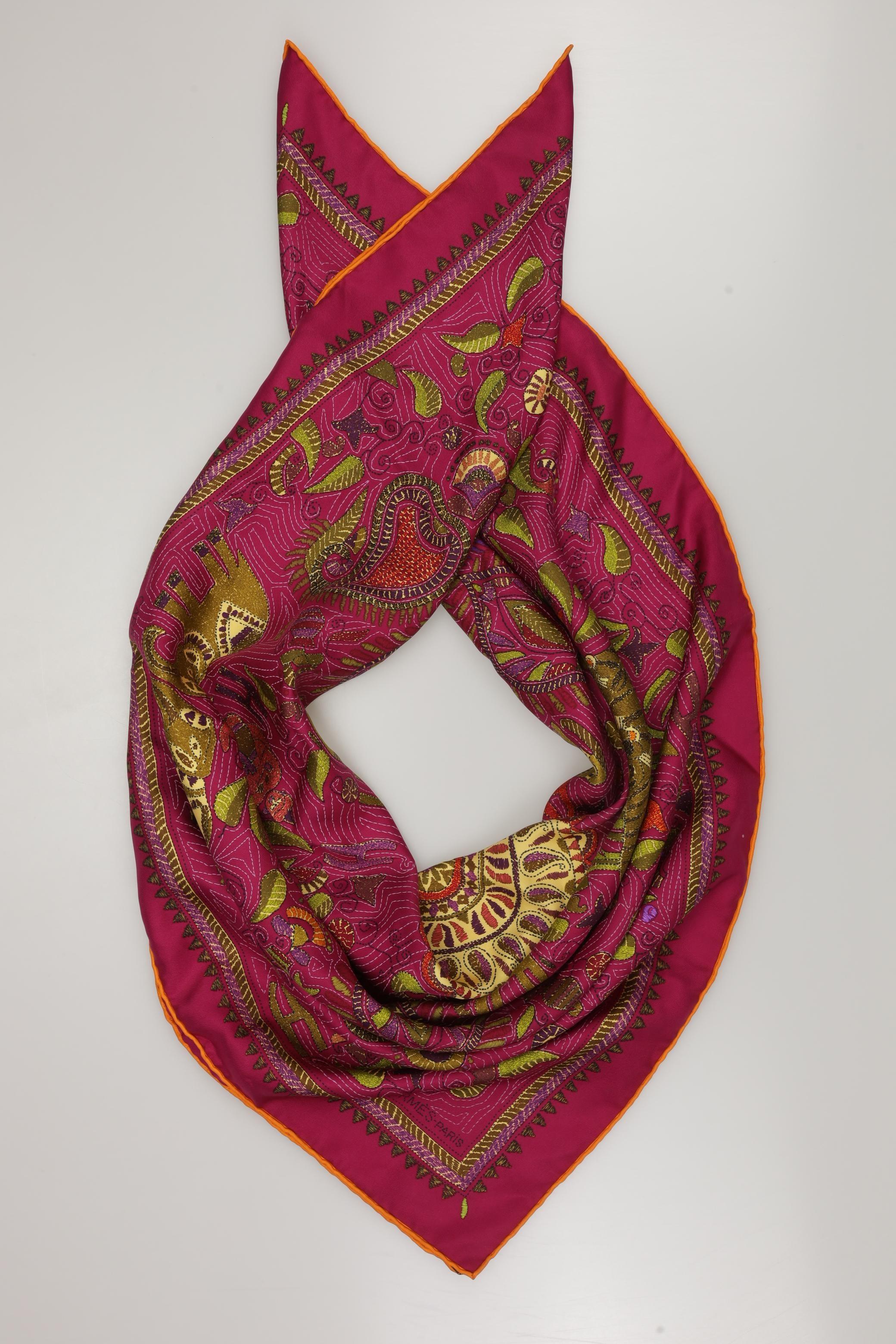 

Hermes Damen Schal, pink, Gr.